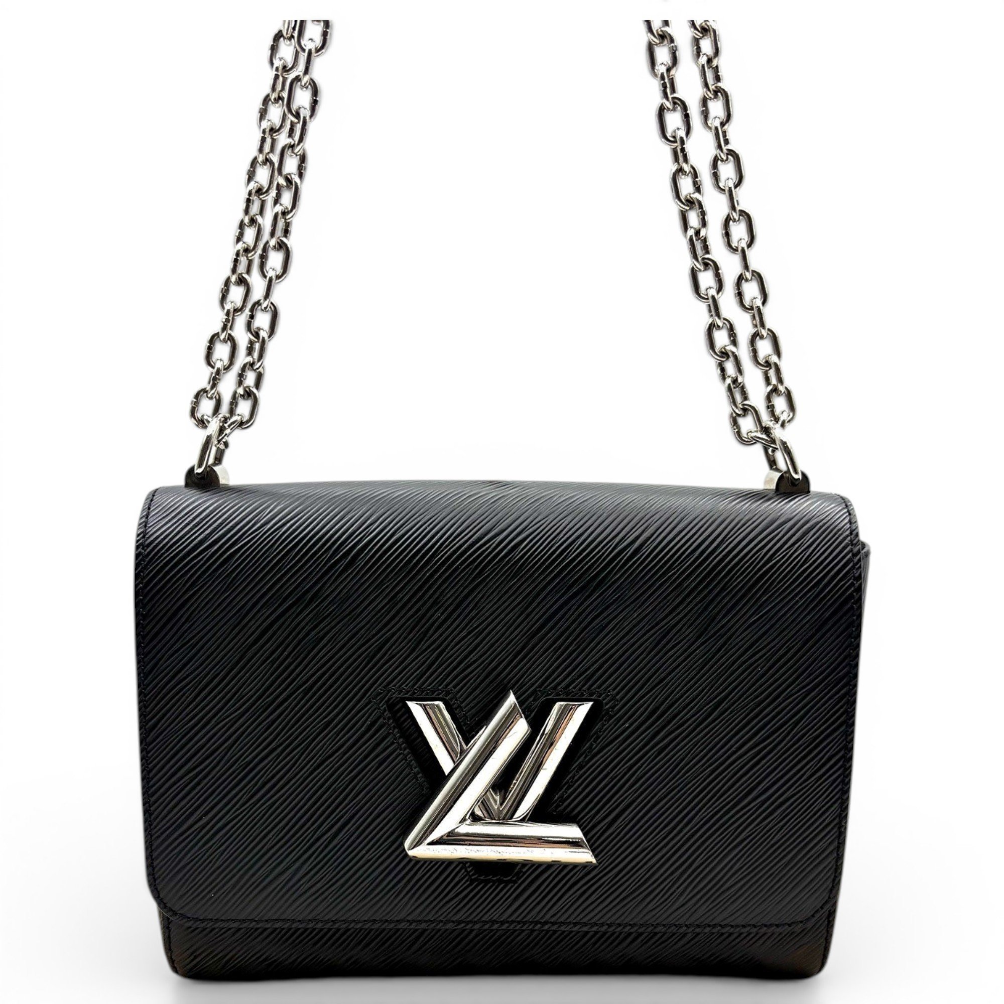 Twist leather handbag