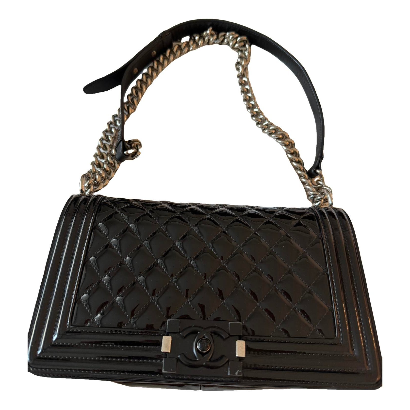 Boy patent leather handbag