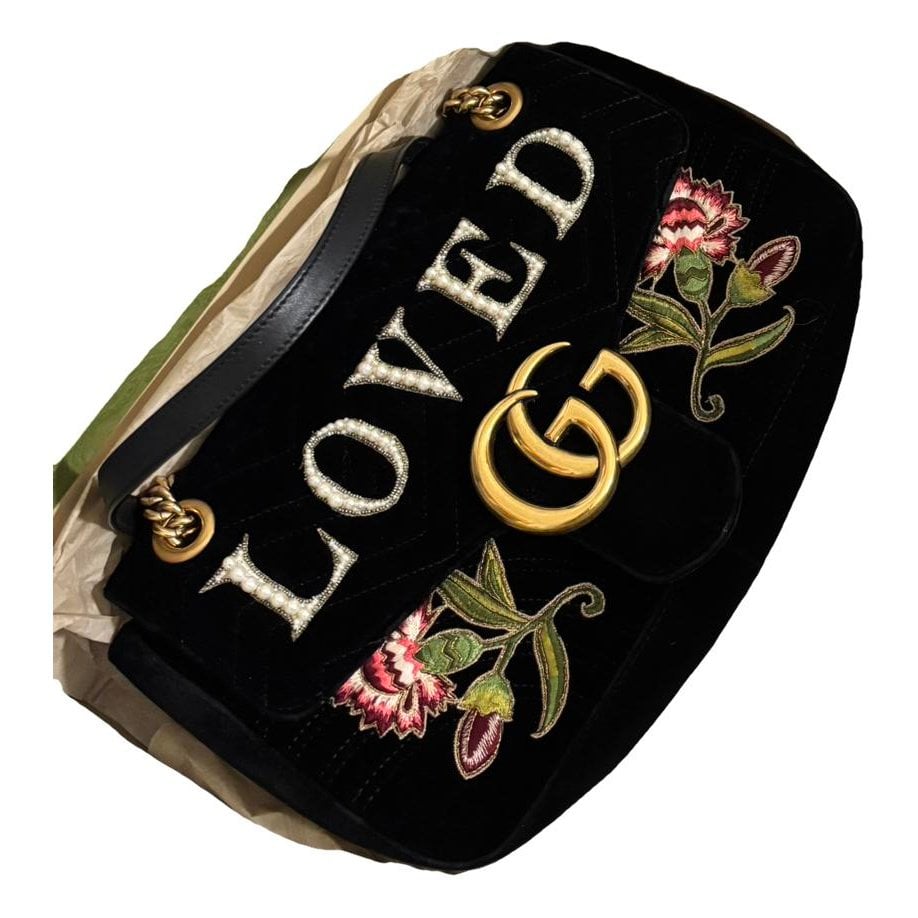 GG Marmont velvet crossbody bag