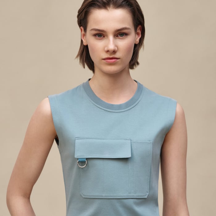 Bleu Adriatique Long Dress