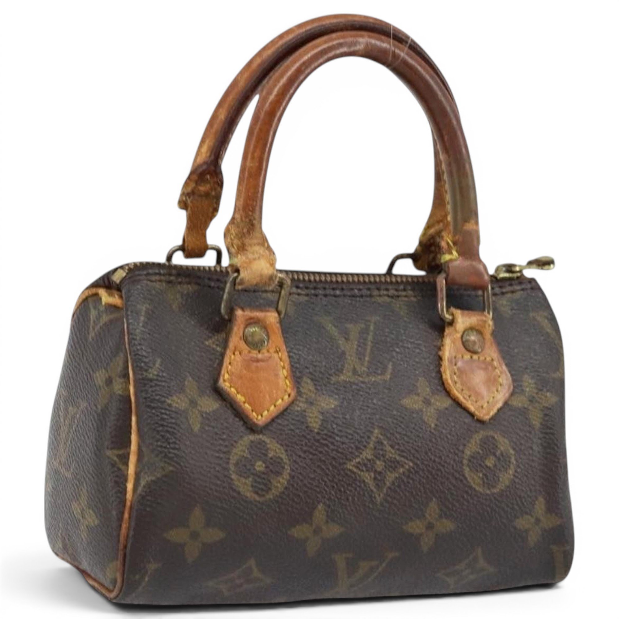 Louis Vuitton Nano Speedy / Mini HL leather handbag