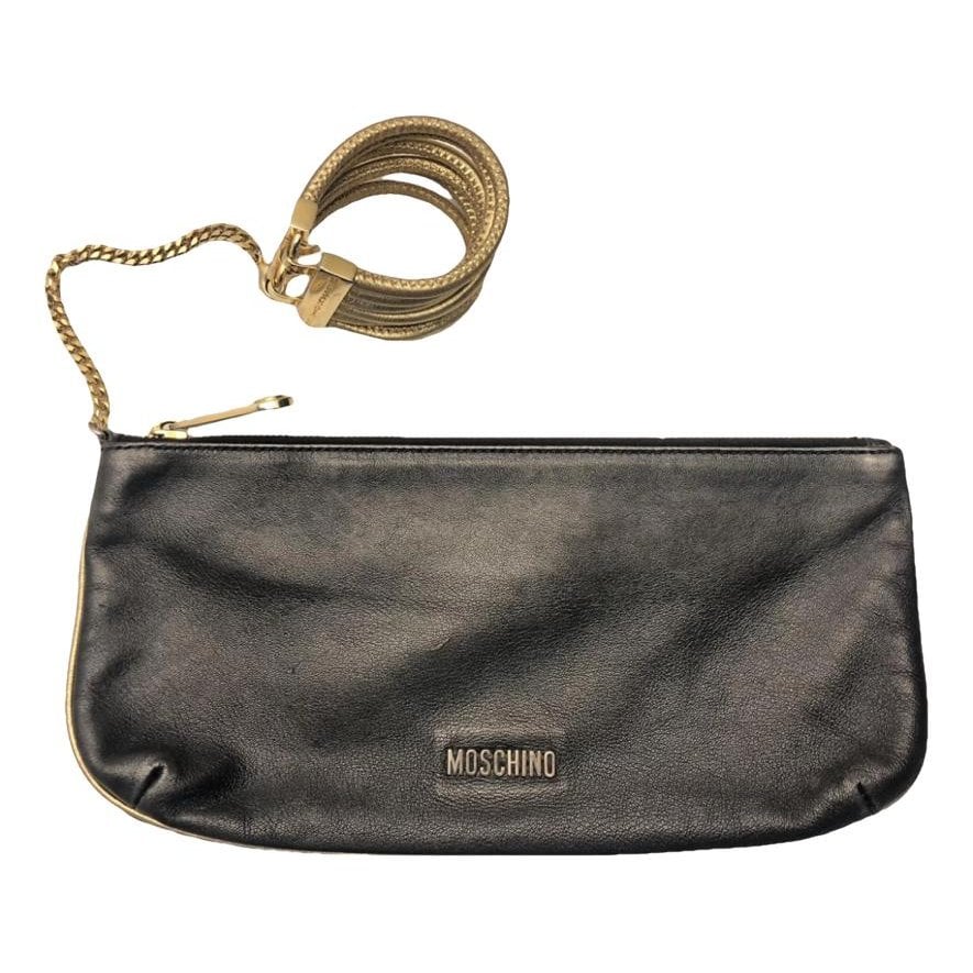 Moschino Leather clutch bag