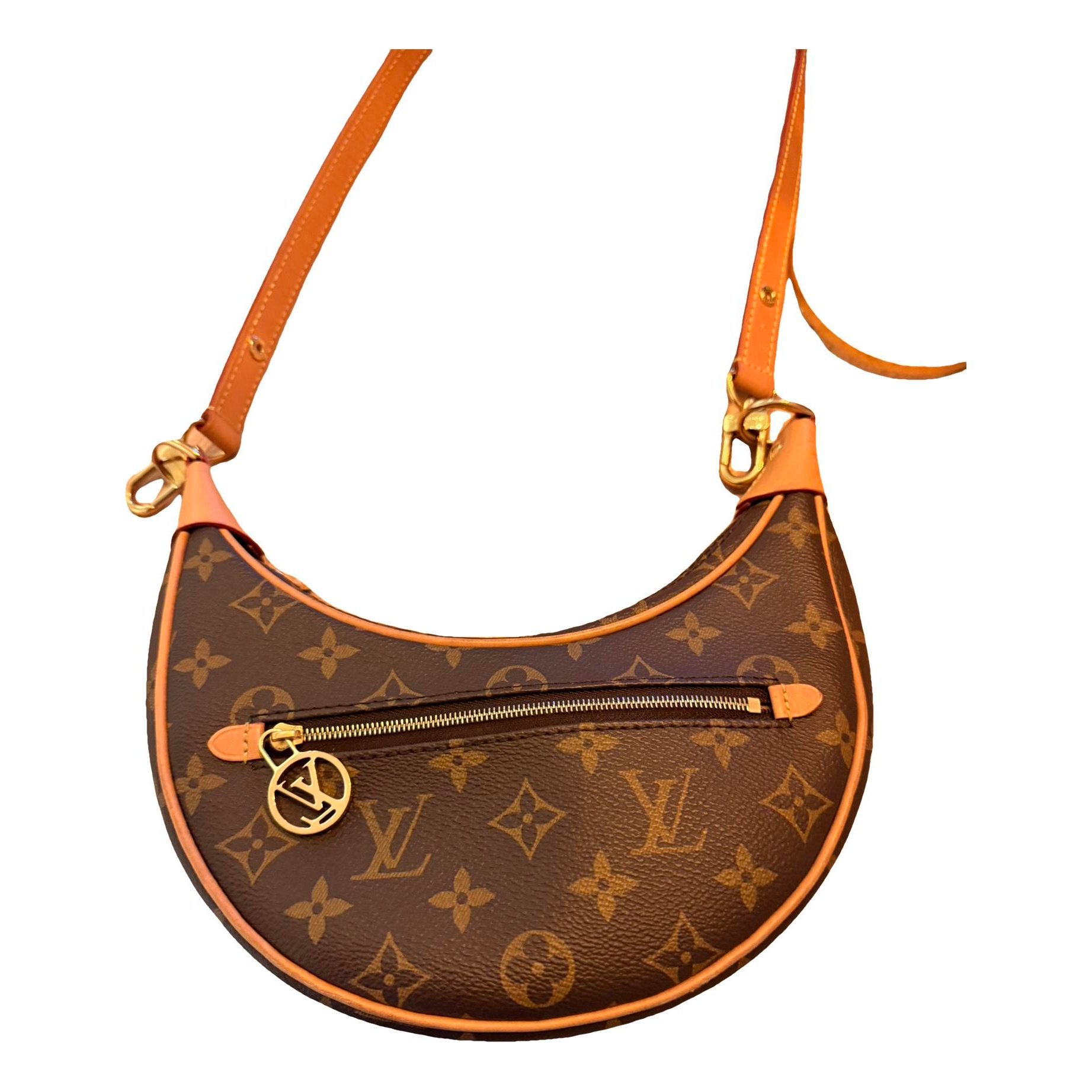 Loop leather handbag