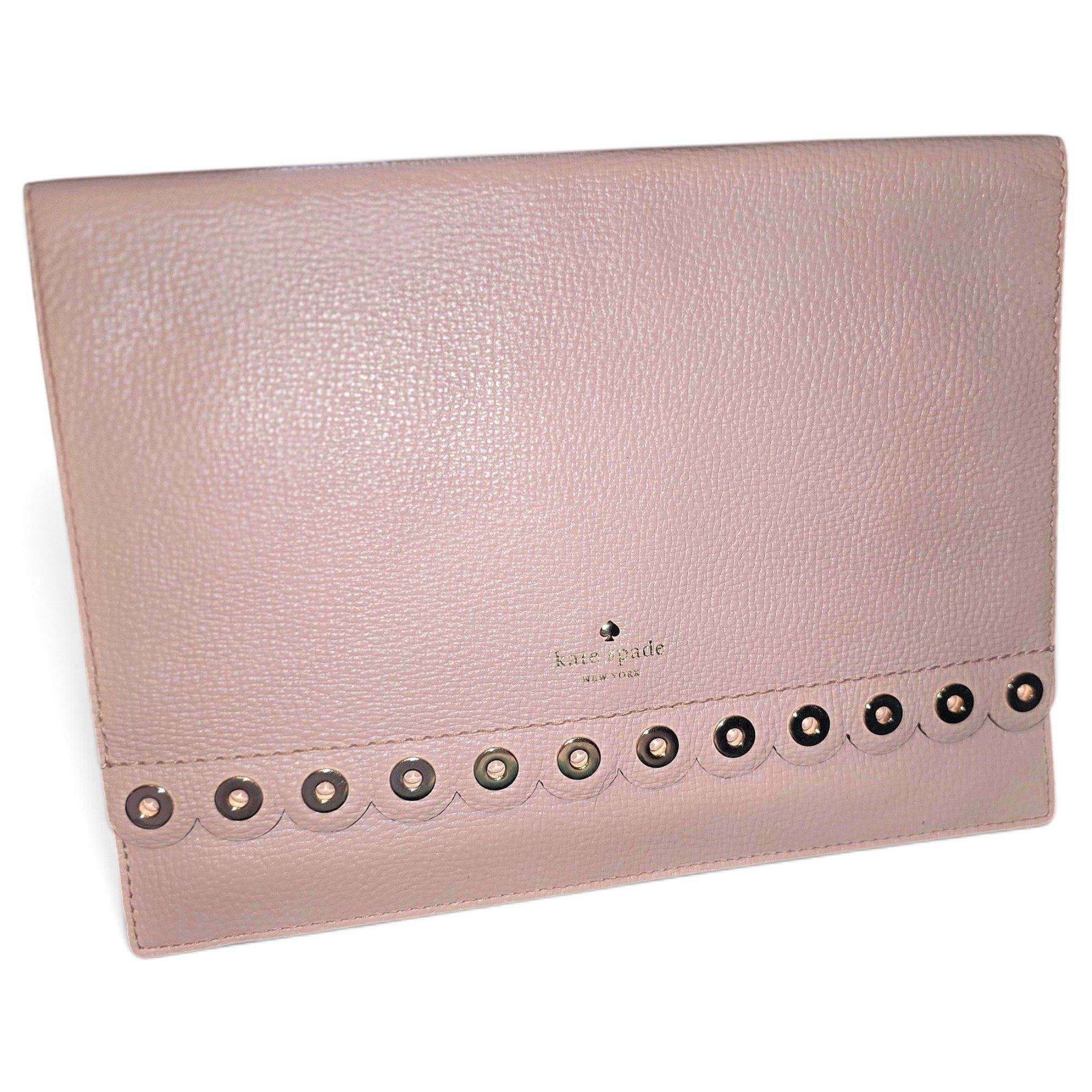 Leather clutch bag