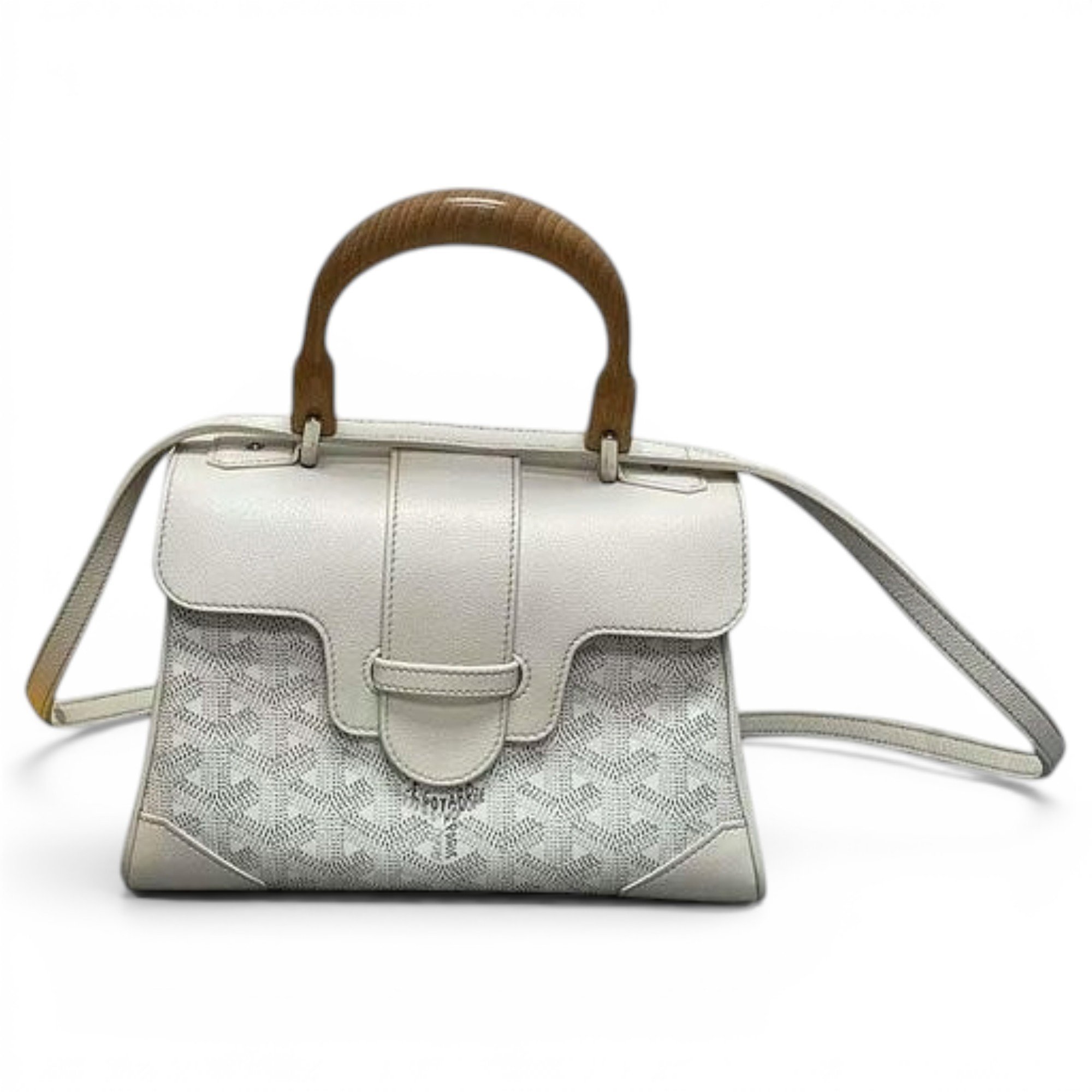 Goyard Saïgon leather handbag