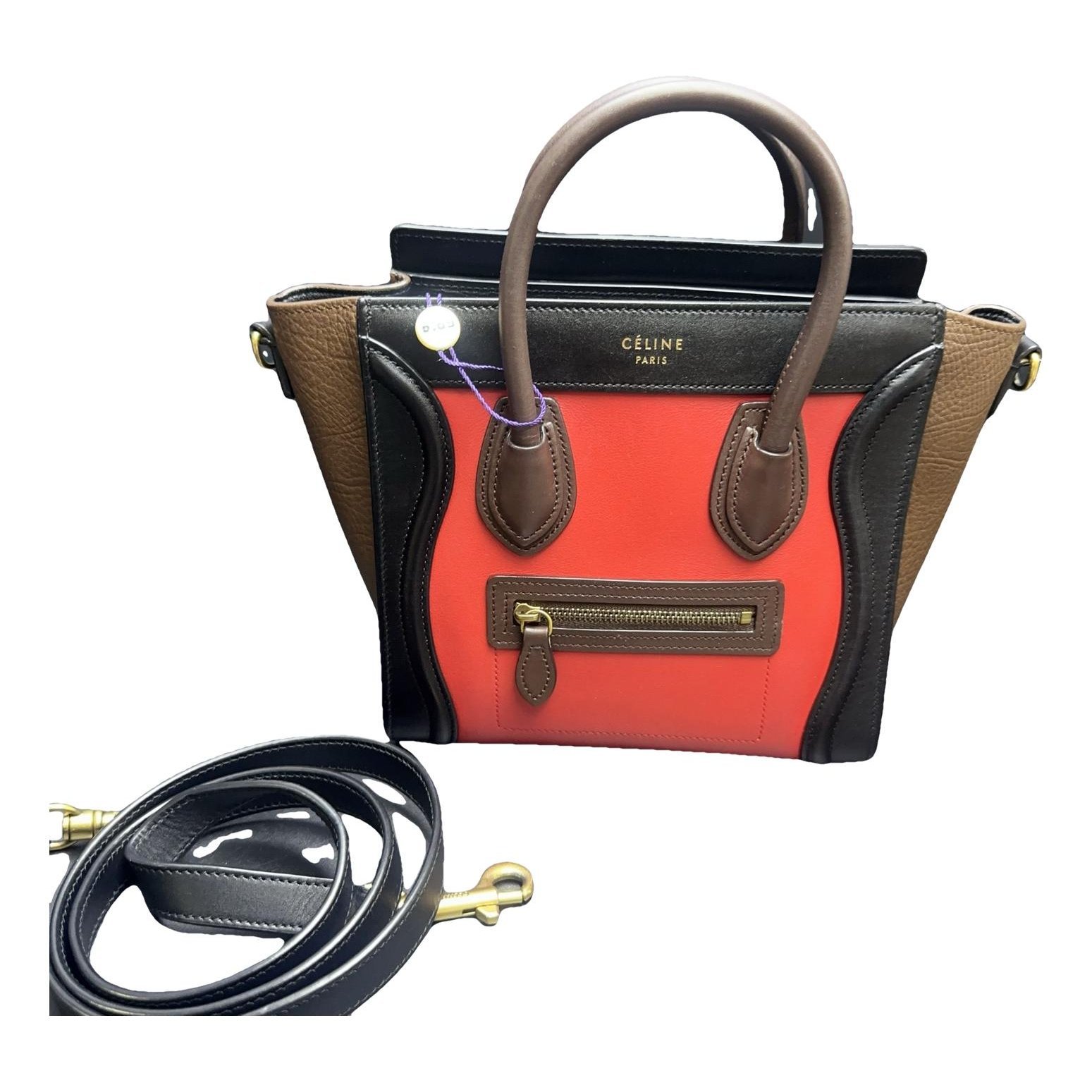 Luggage leather handbag