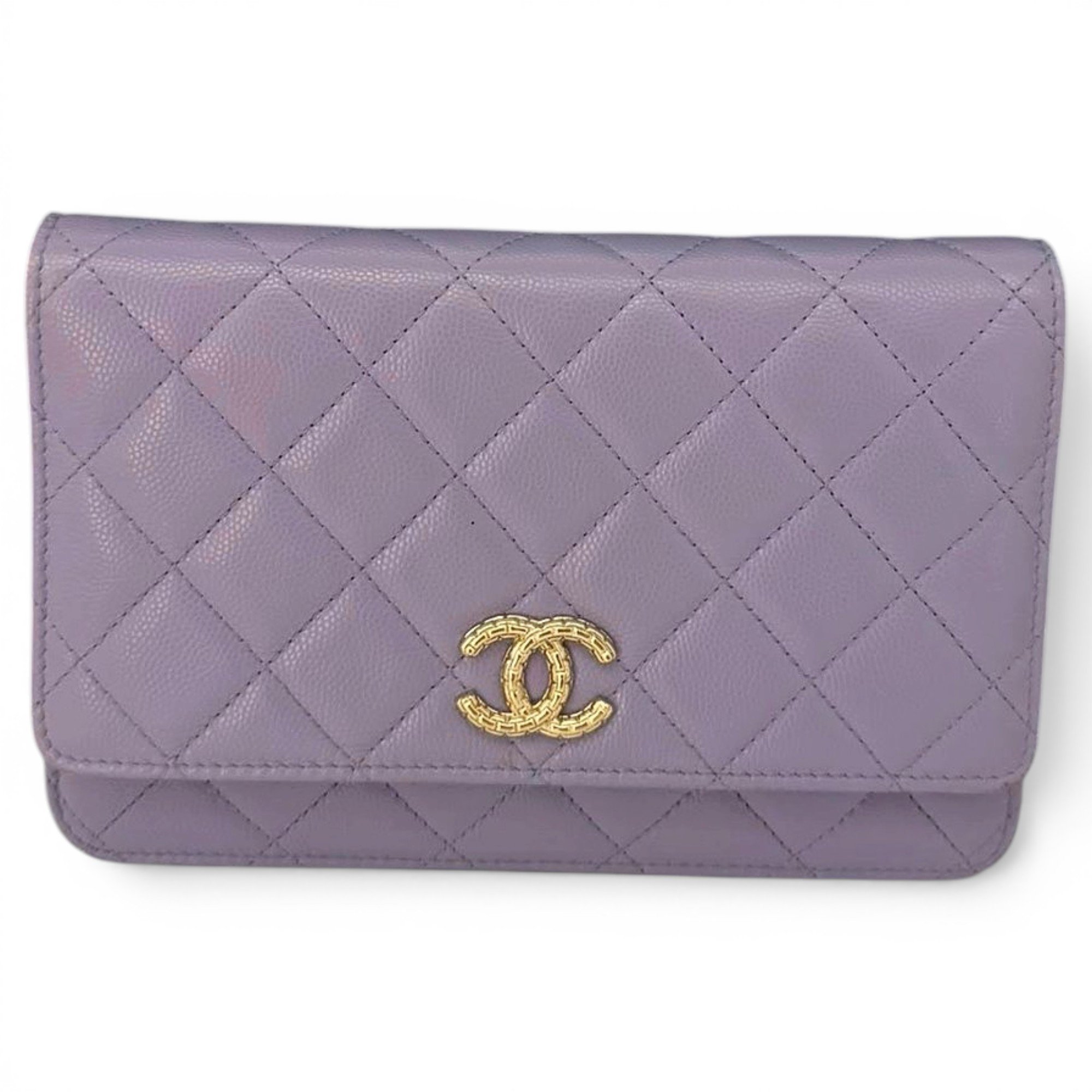 Wallet On Chain leather crossbody bag