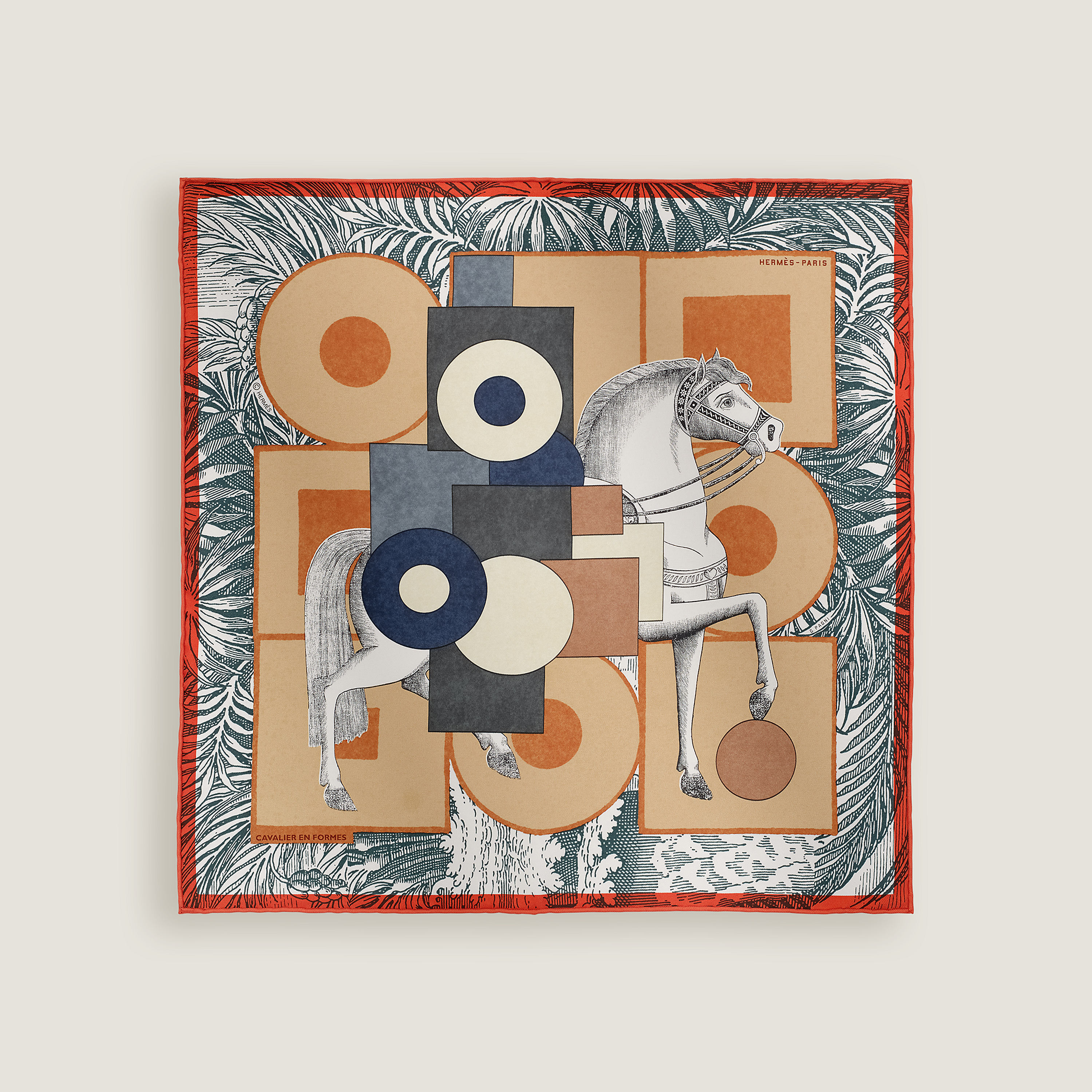 Cavalier en Formes scarf 45