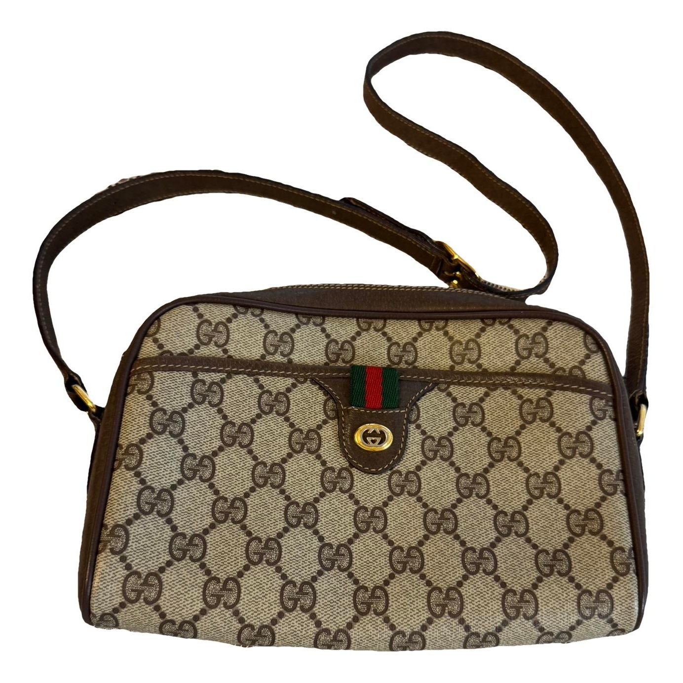 Ophidia GG leather crossbody bag