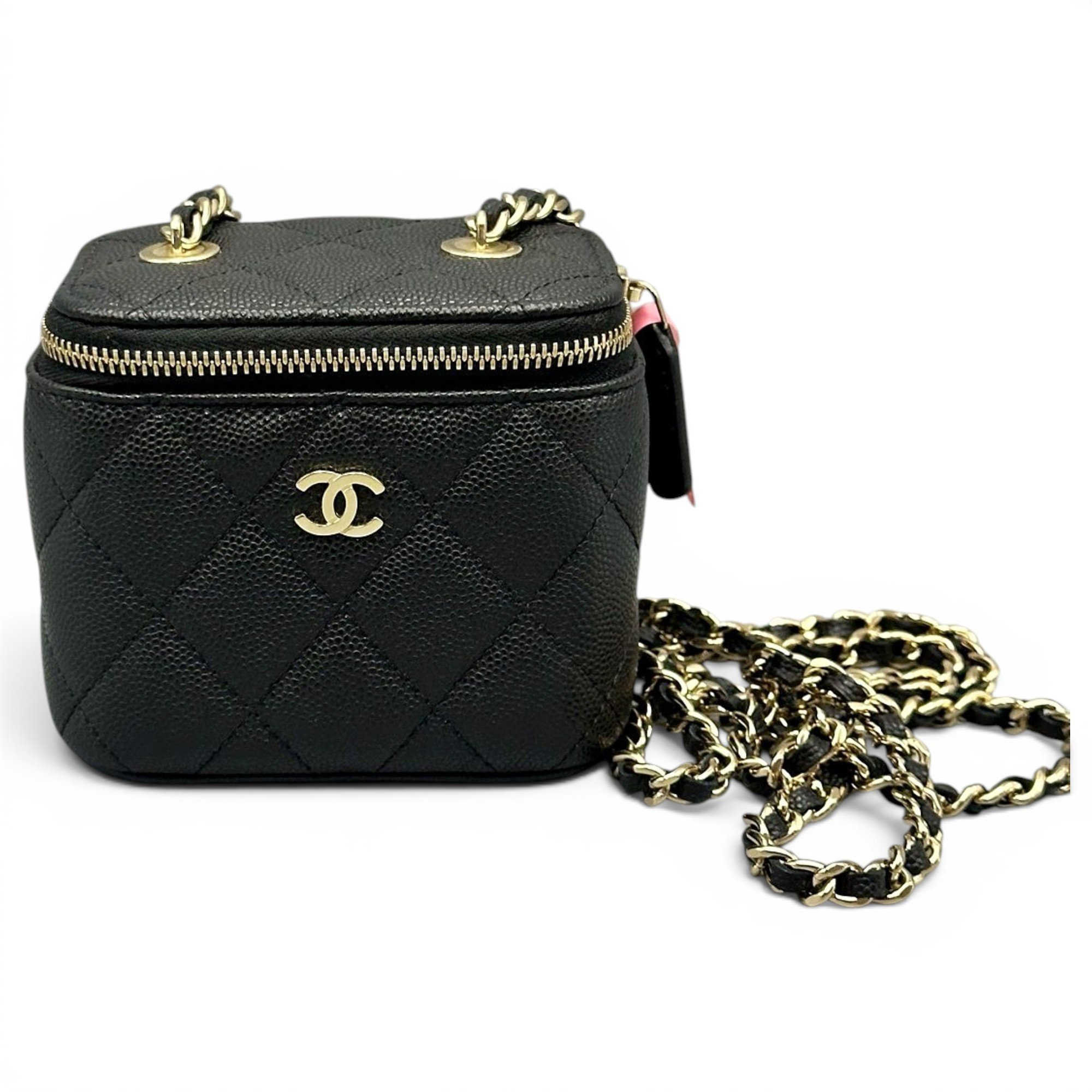 Trendy CC Vanity leather handbag