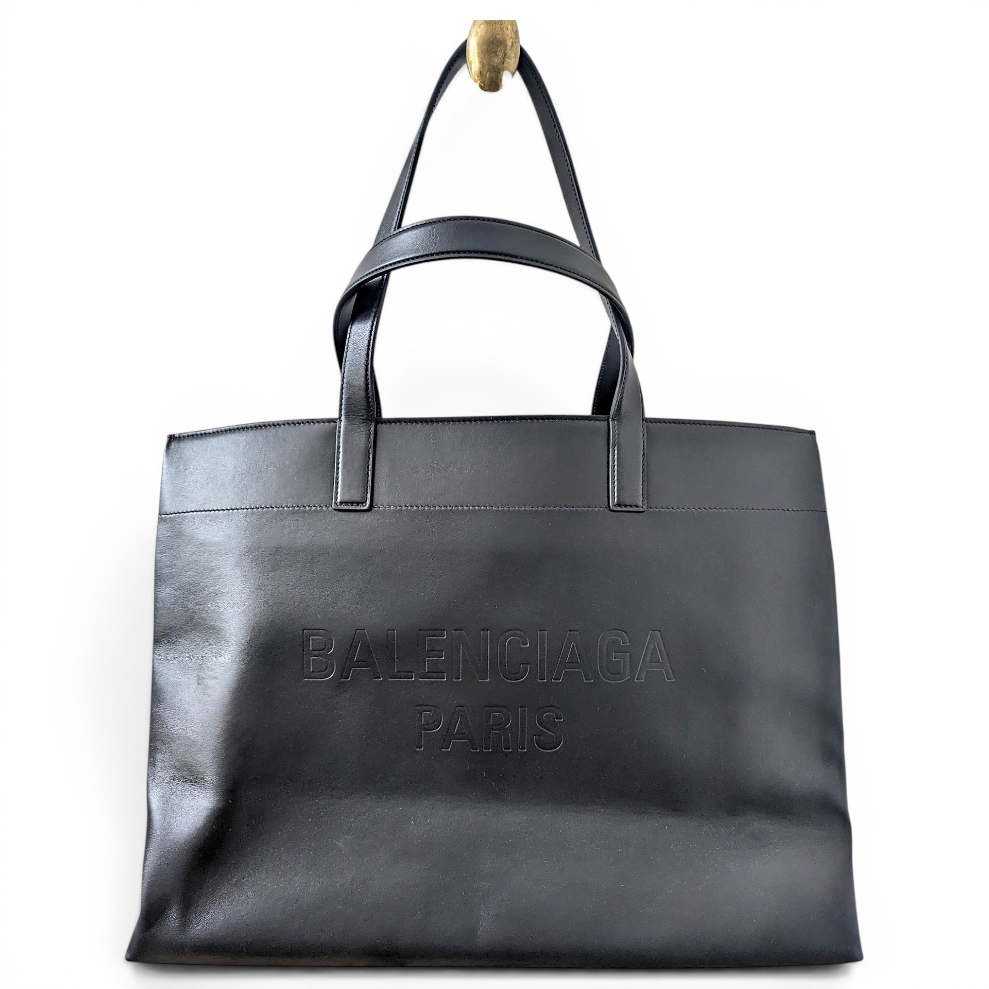 Balenciaga Shopping North South leather tote