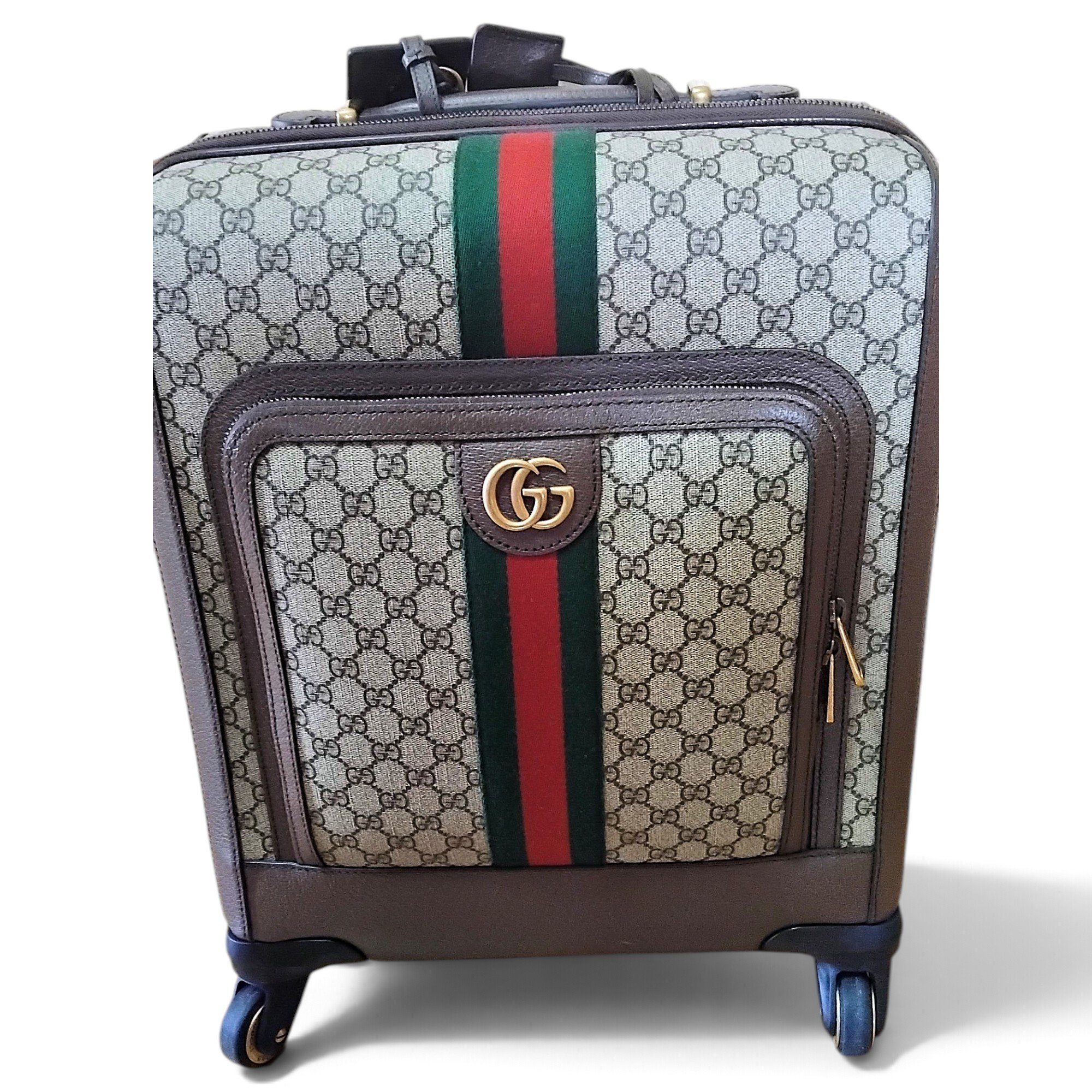 Leather travel bag