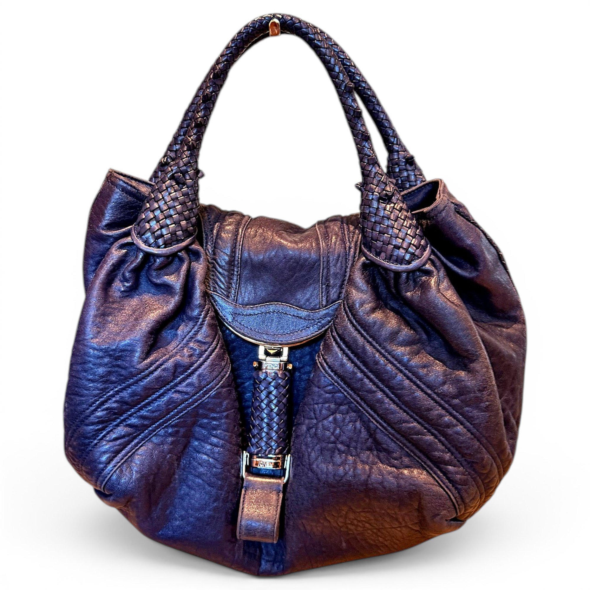 Spy leather handbag