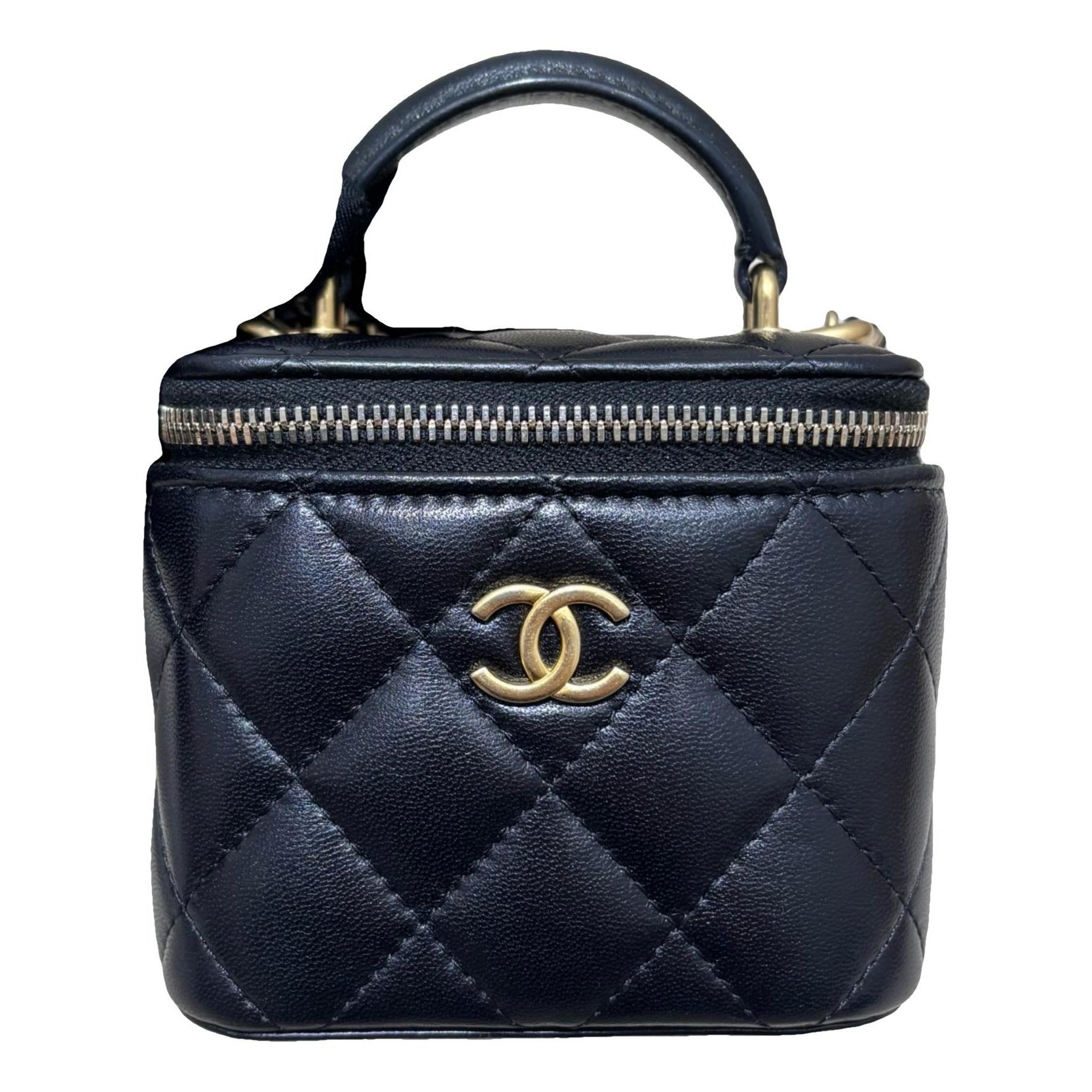 Trendy CC Vanity leather handbag