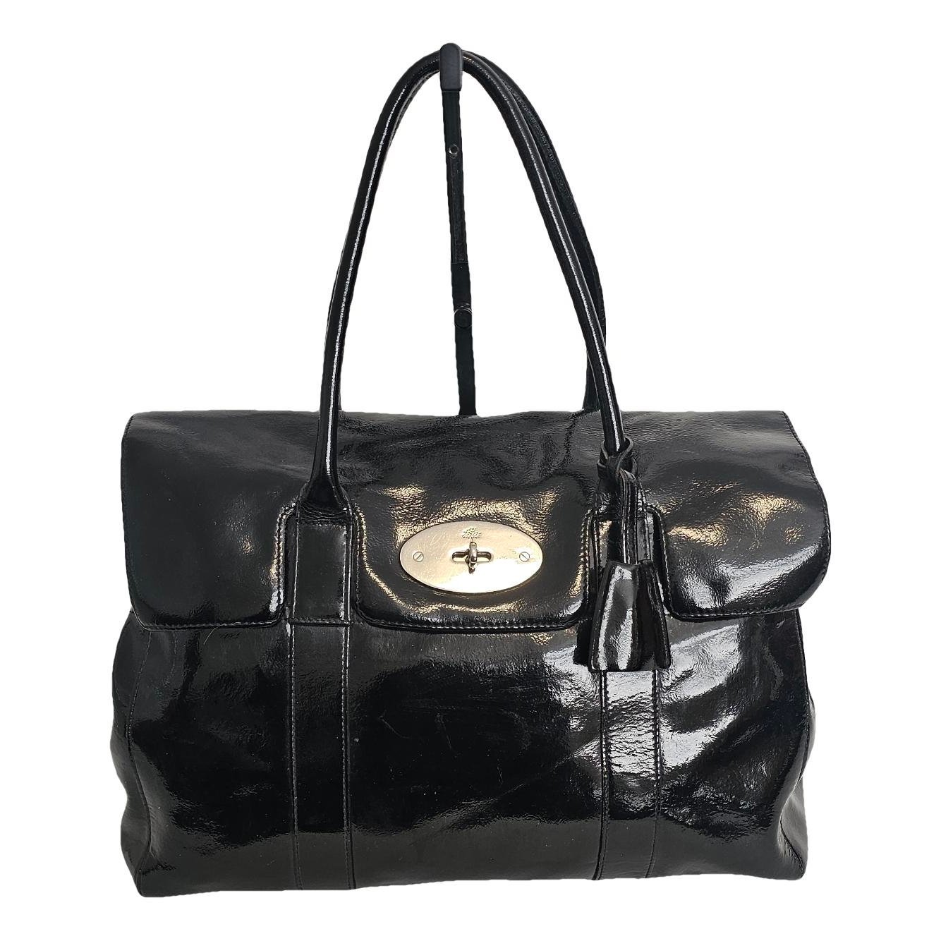 Bayswater patent leather handbag