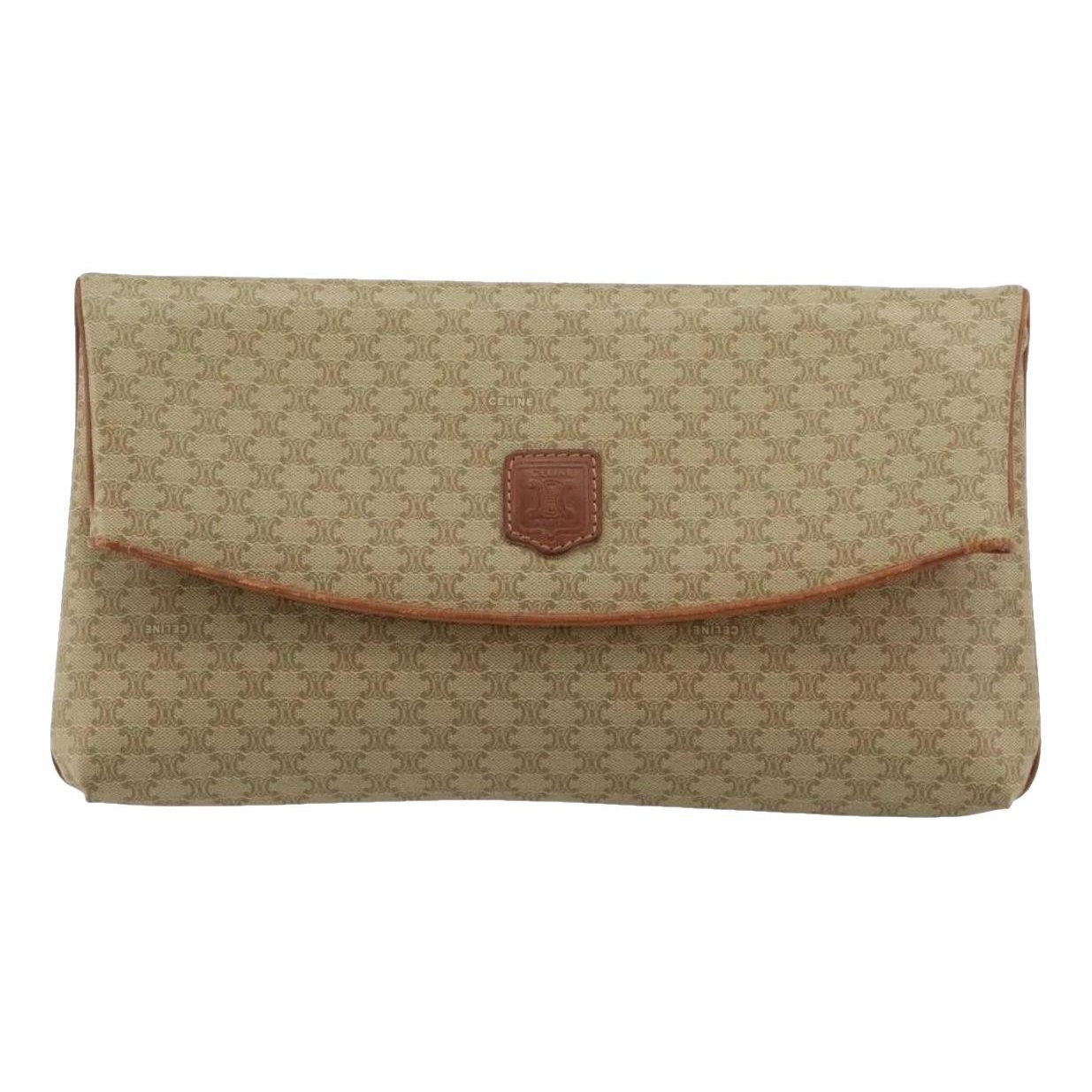 Leather clutch bag