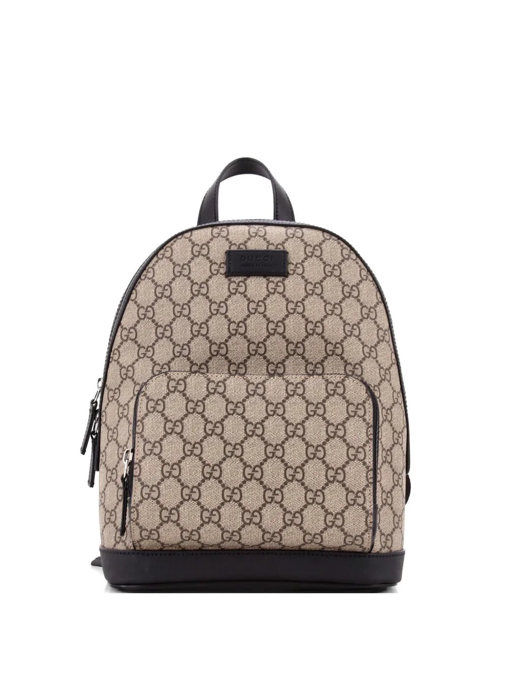 Zip Pocket GG Coated Canvas Small backpack