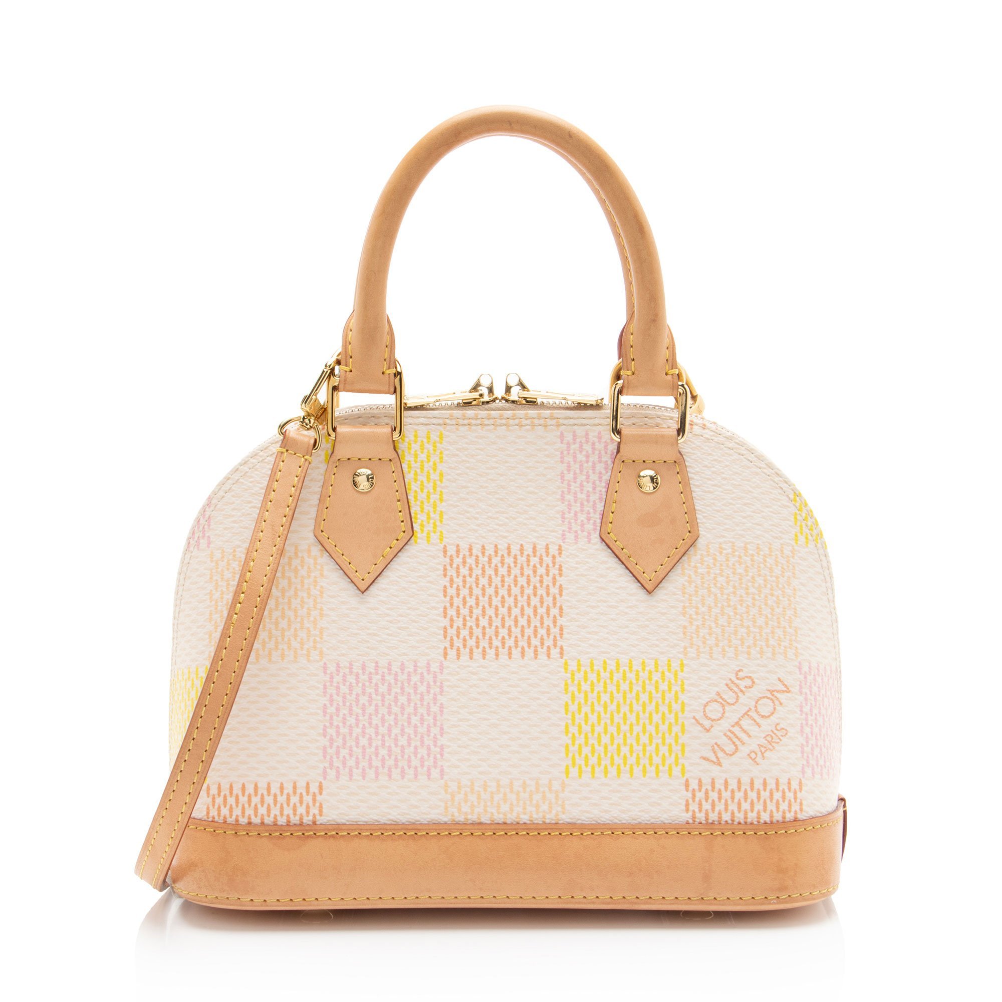 Louis Vuitton Alma cloth satchel
