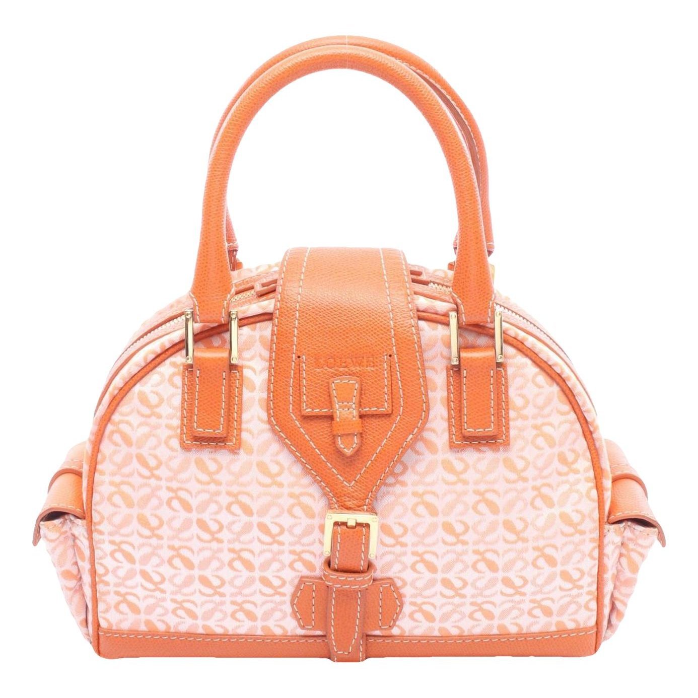 Anagram leather handbag