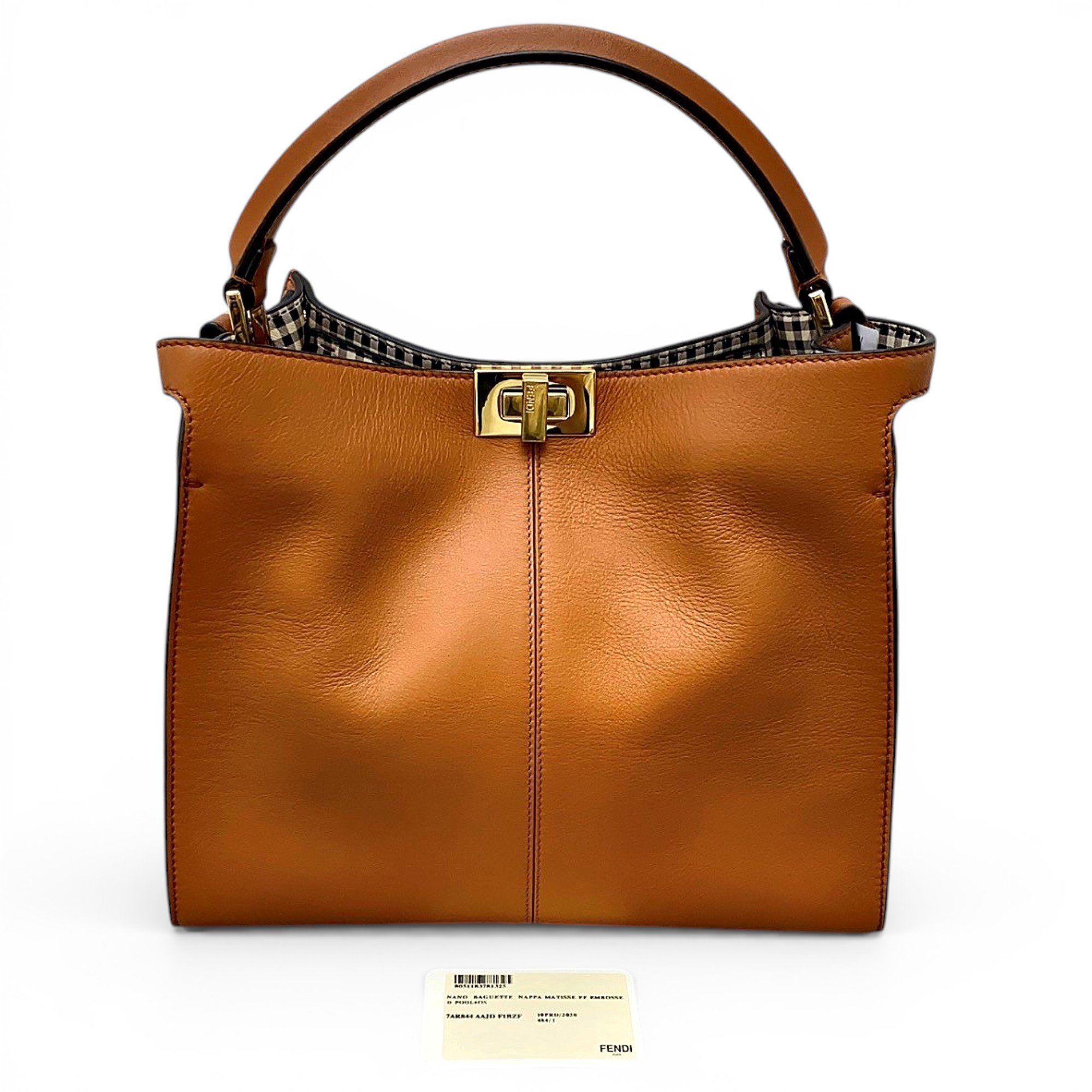 Peekaboo leather handbag