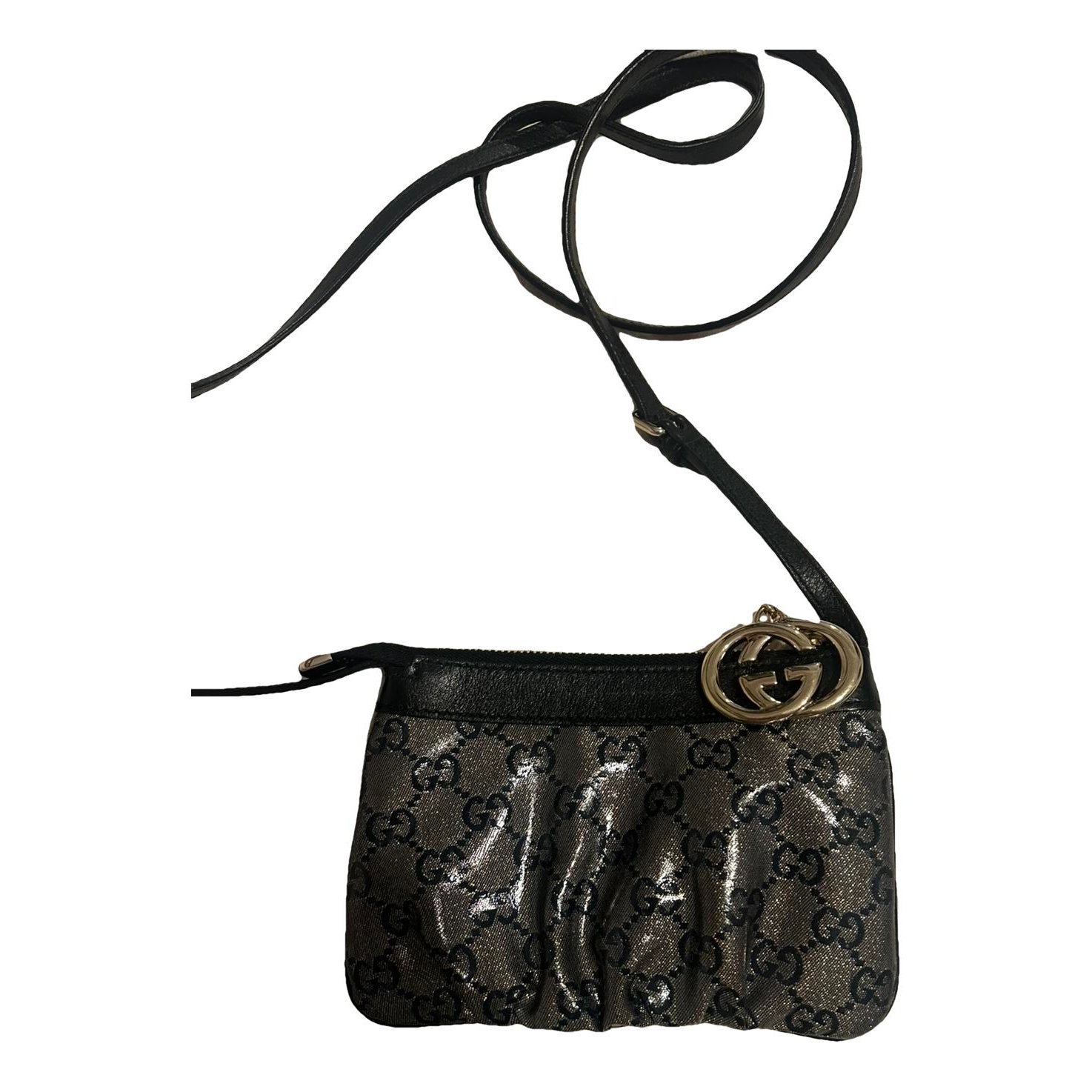 Patent leather clutch bag