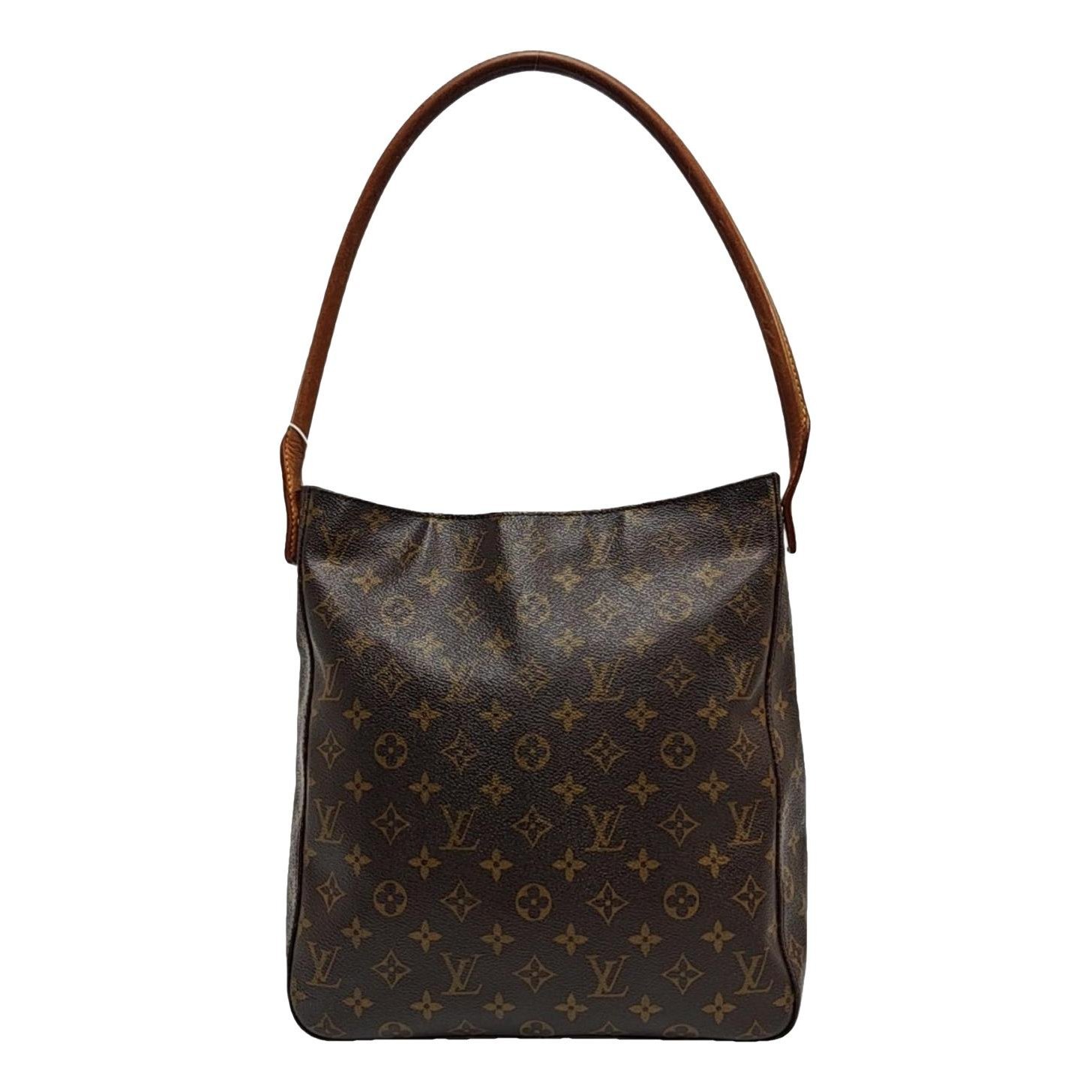Looping leather handbag