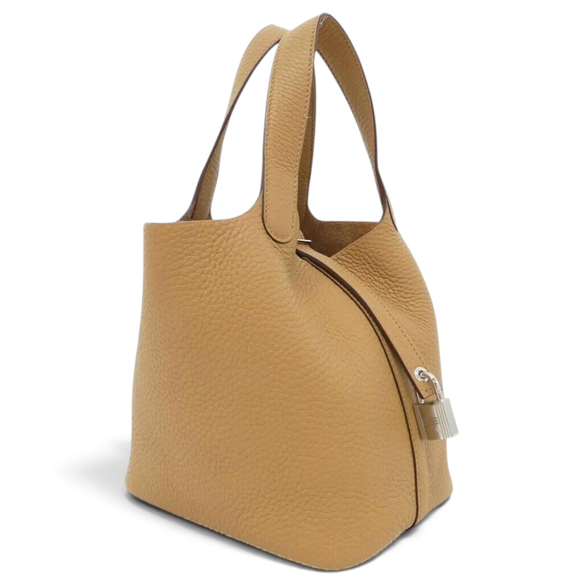 Picotin leather handbag
