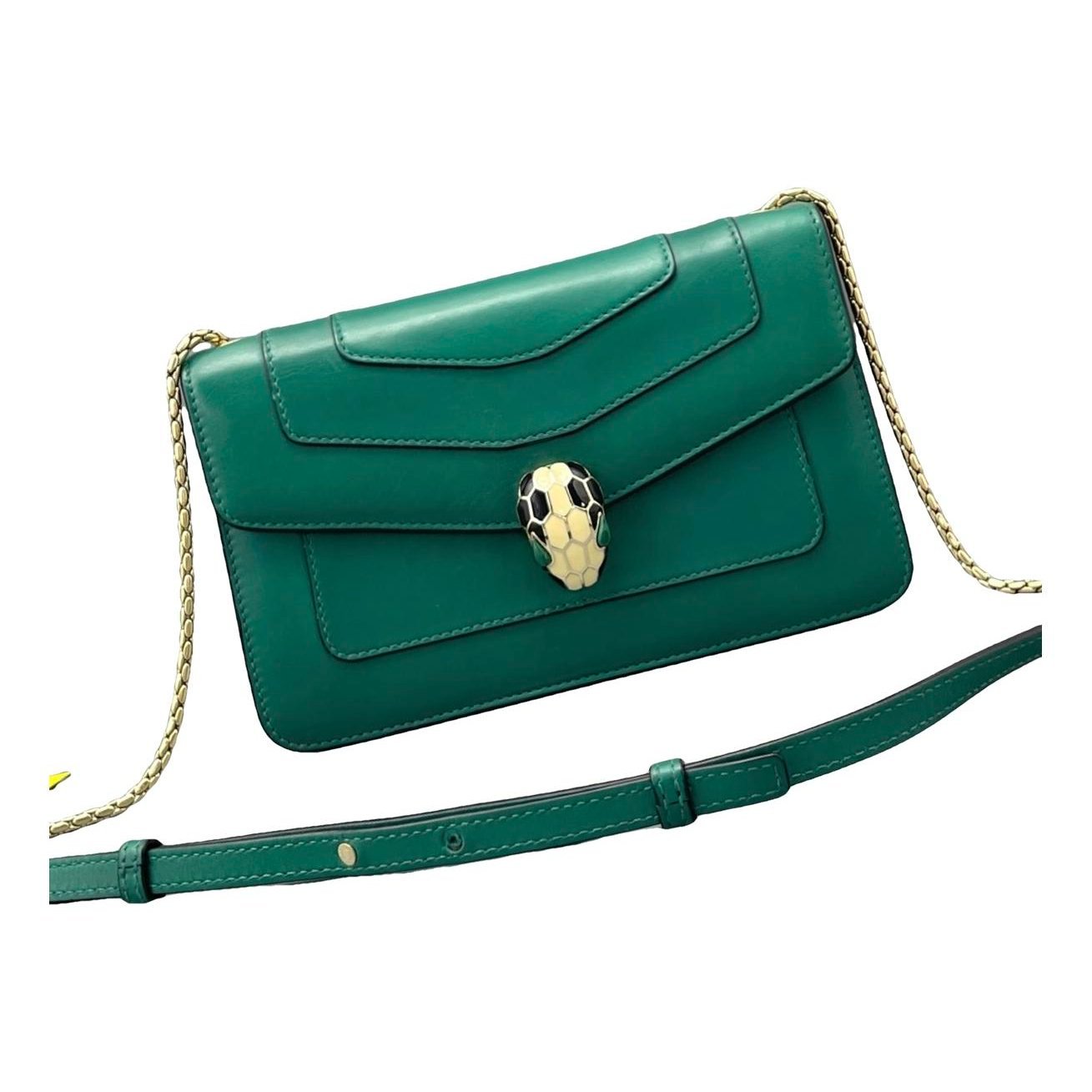 Serpenti leather handbag