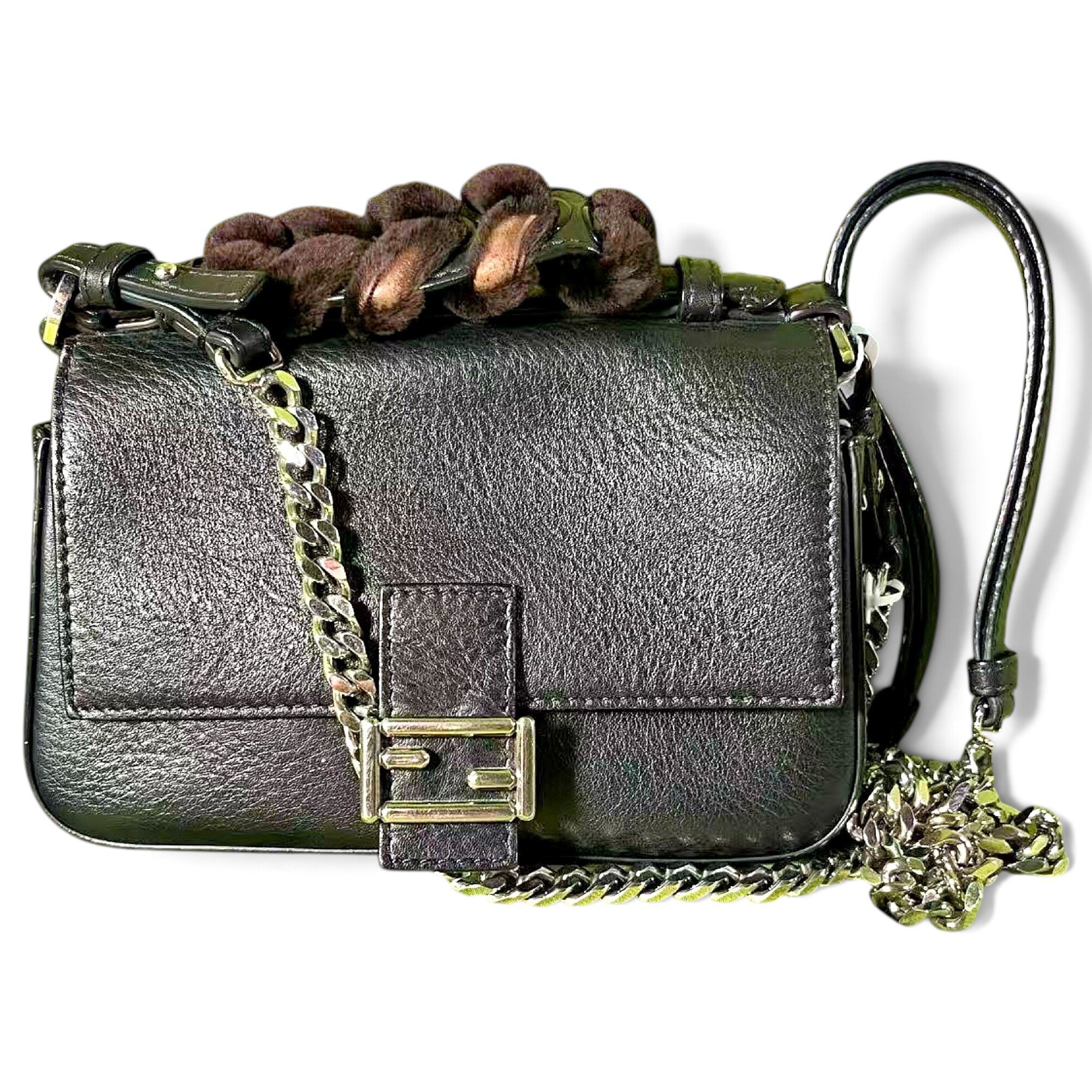Fendi Baguette leather handbag