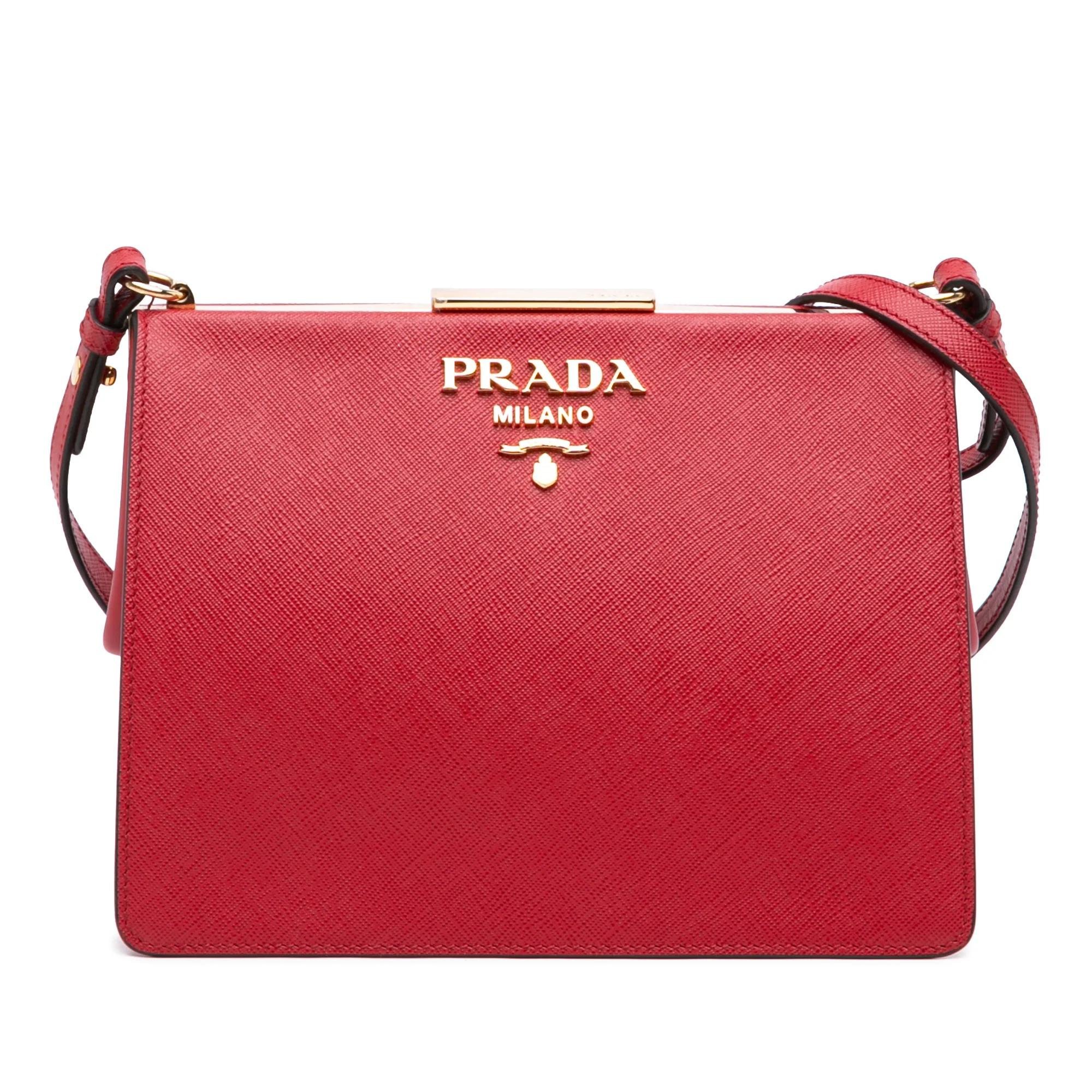 Light Frame leather crossbody bag