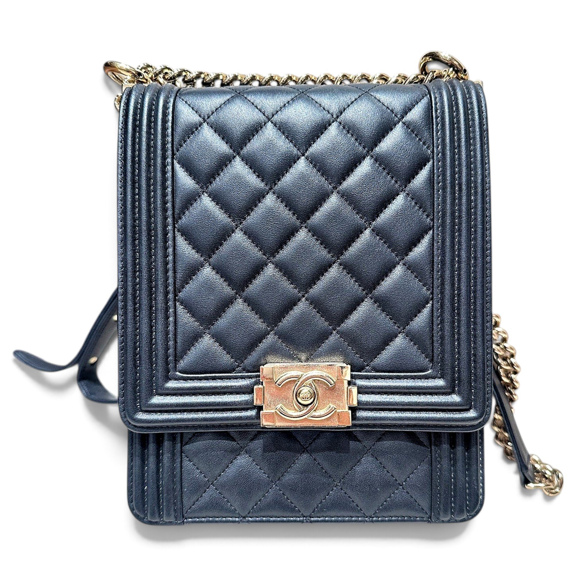 Boy leather crossbody bag