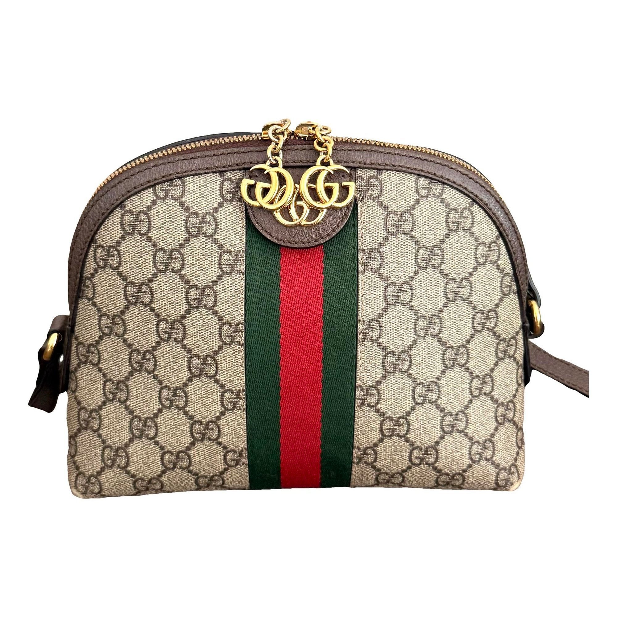Ophidia Dome patent leather handbag