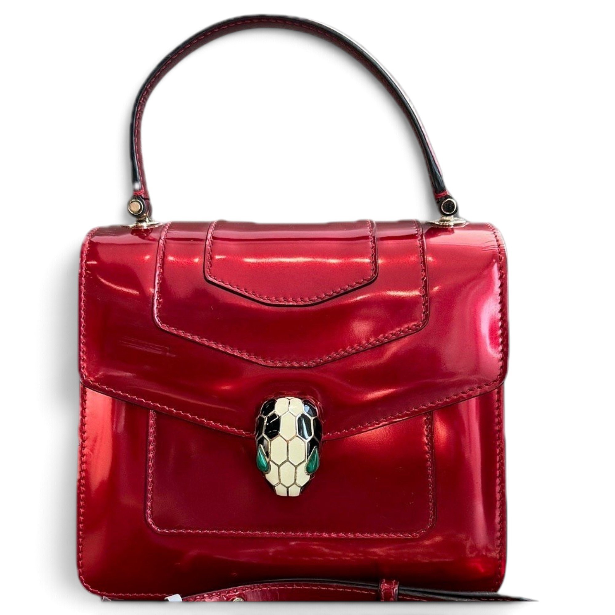 Bvlgari Serpenti leather handbag