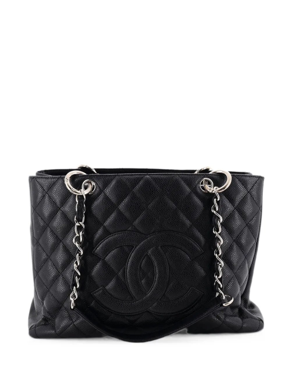 Grand Shopping Quilted Caviar tote bag