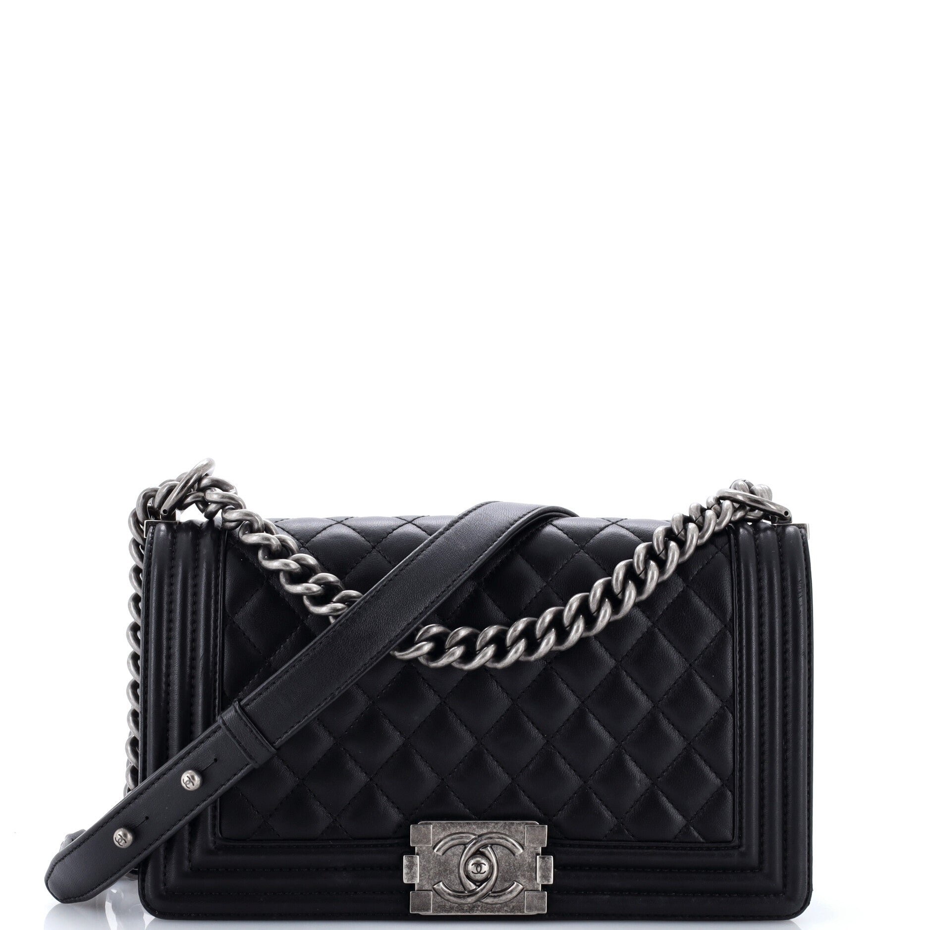 Boy Flap Bag Quilted Lambskin Old Medium