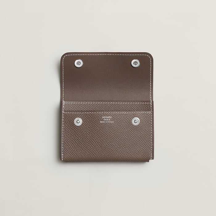Étoupe Hermèsnap II Card Holder