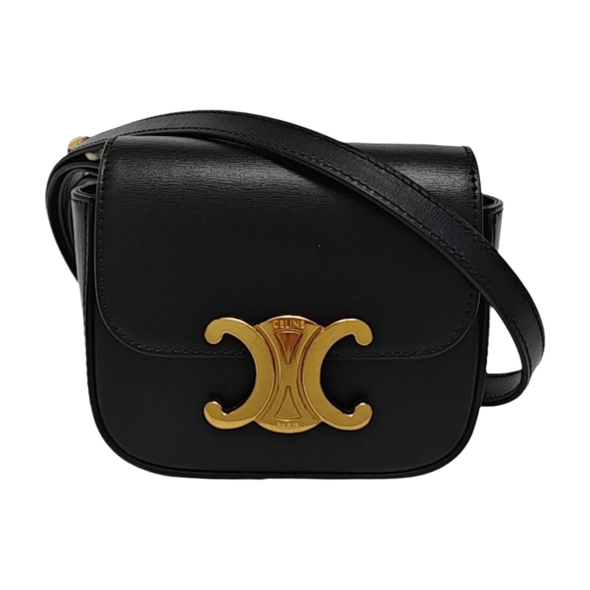 Triomphe leather mini bag