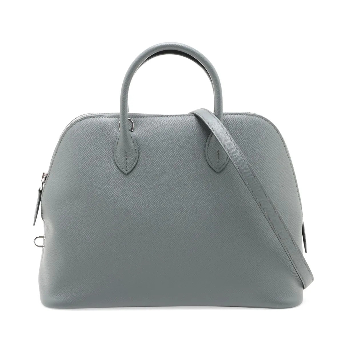 Hermès Bolide 1923 30 Veau Epsom Vale Armand Silver Metal Fittings