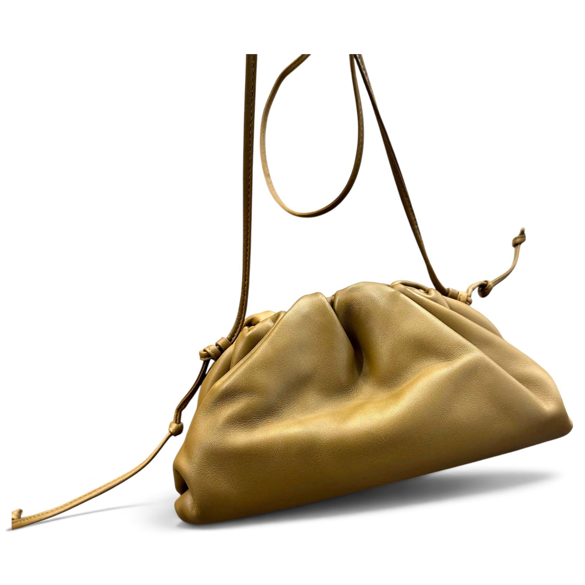 Pouch leather crossbody bag
