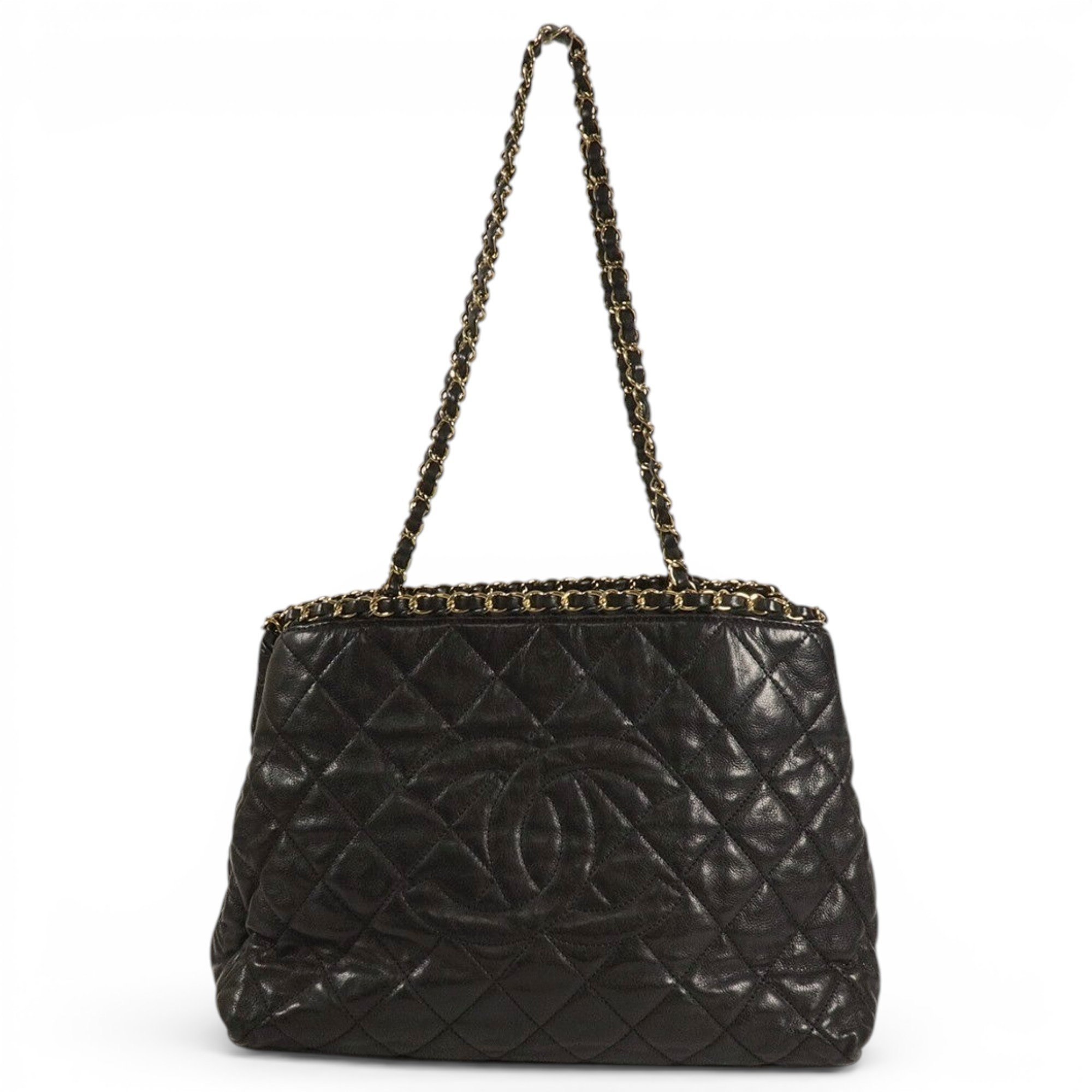 Vintage CC Chain leather handbag