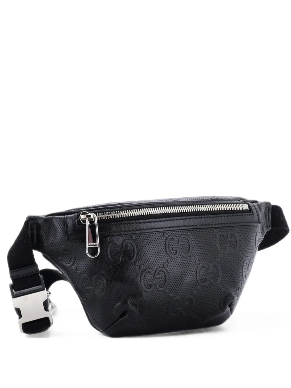 GG Embossed Perforated Leather Small belt bag
