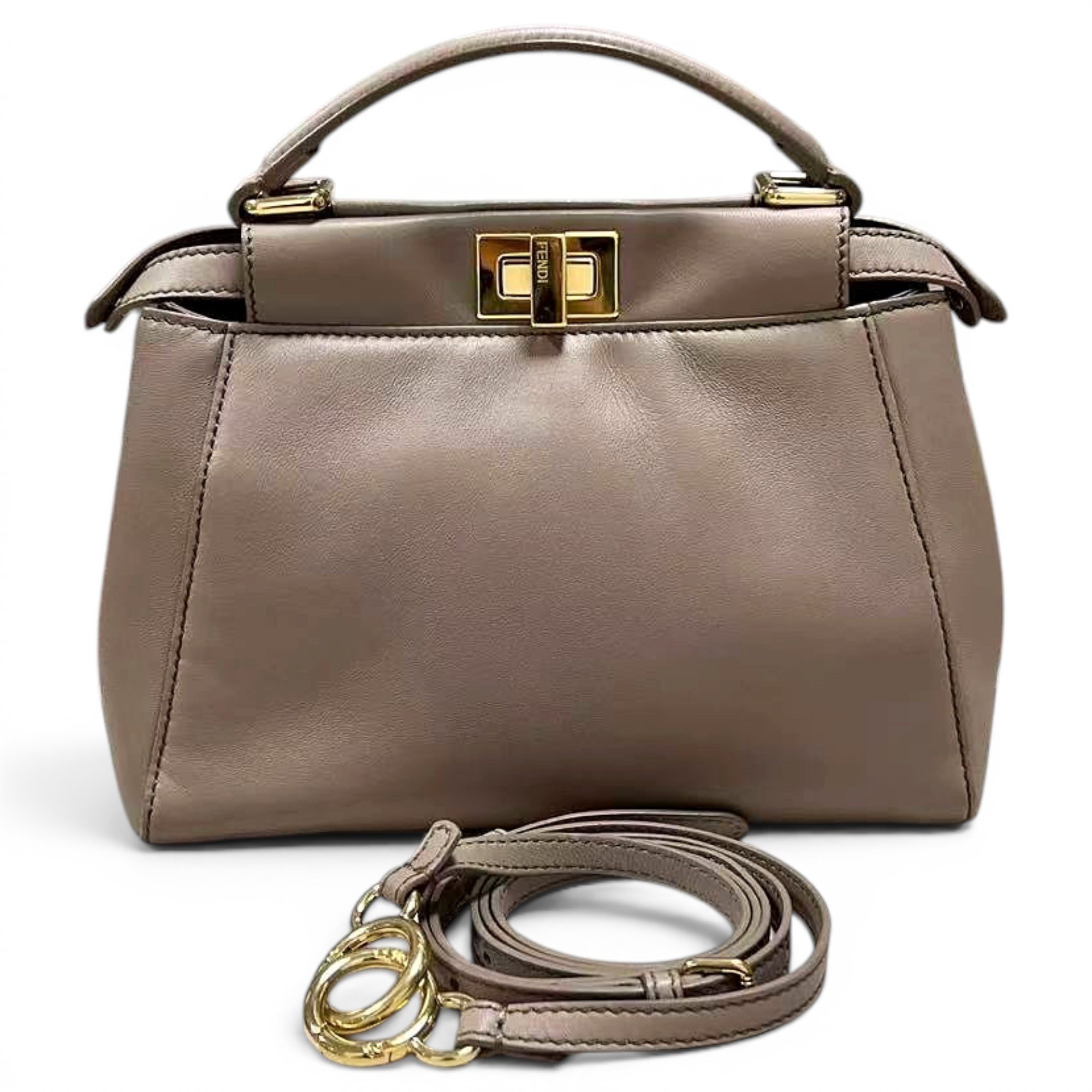 Peekaboo leather handbag