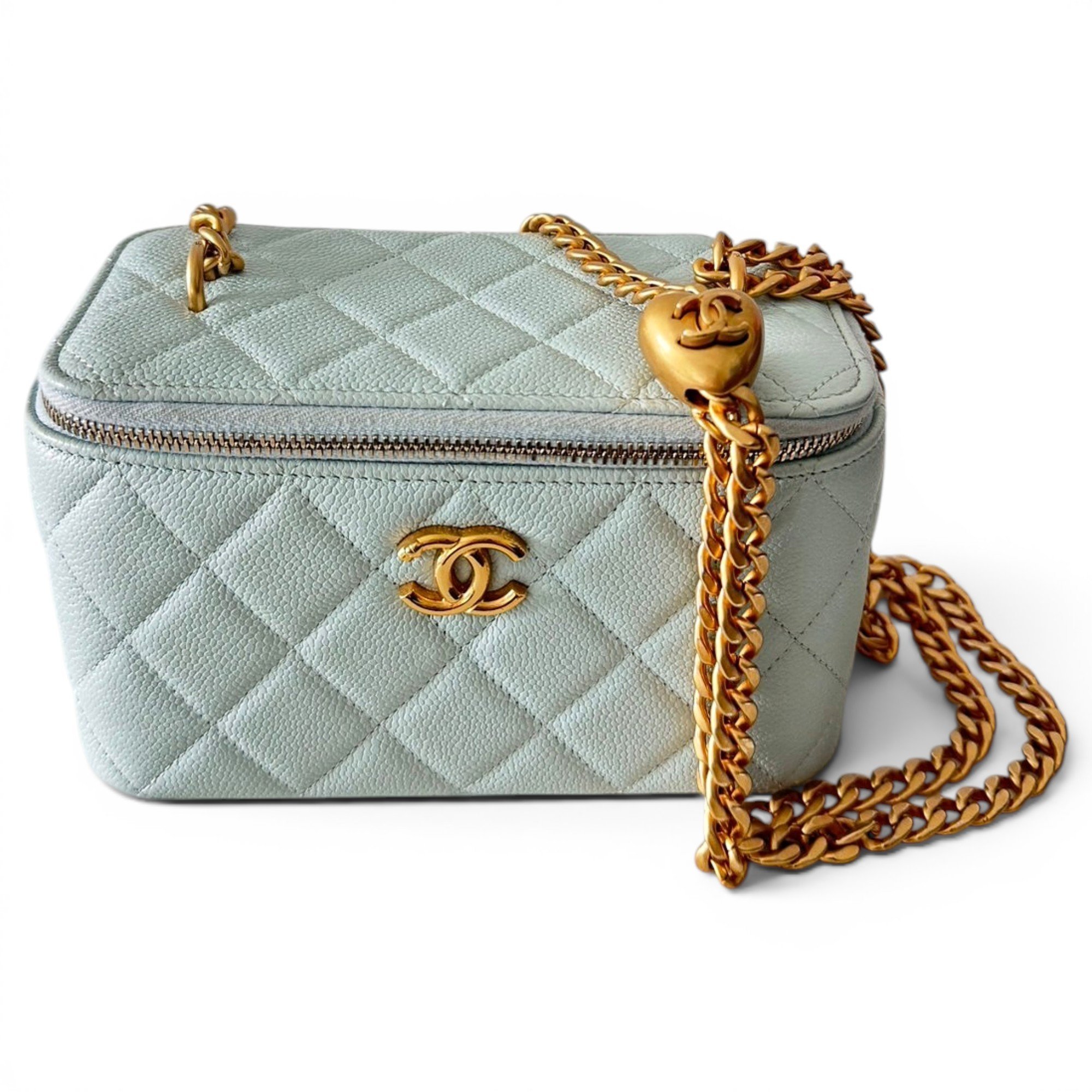 Trendy CC Vanity leather handbag