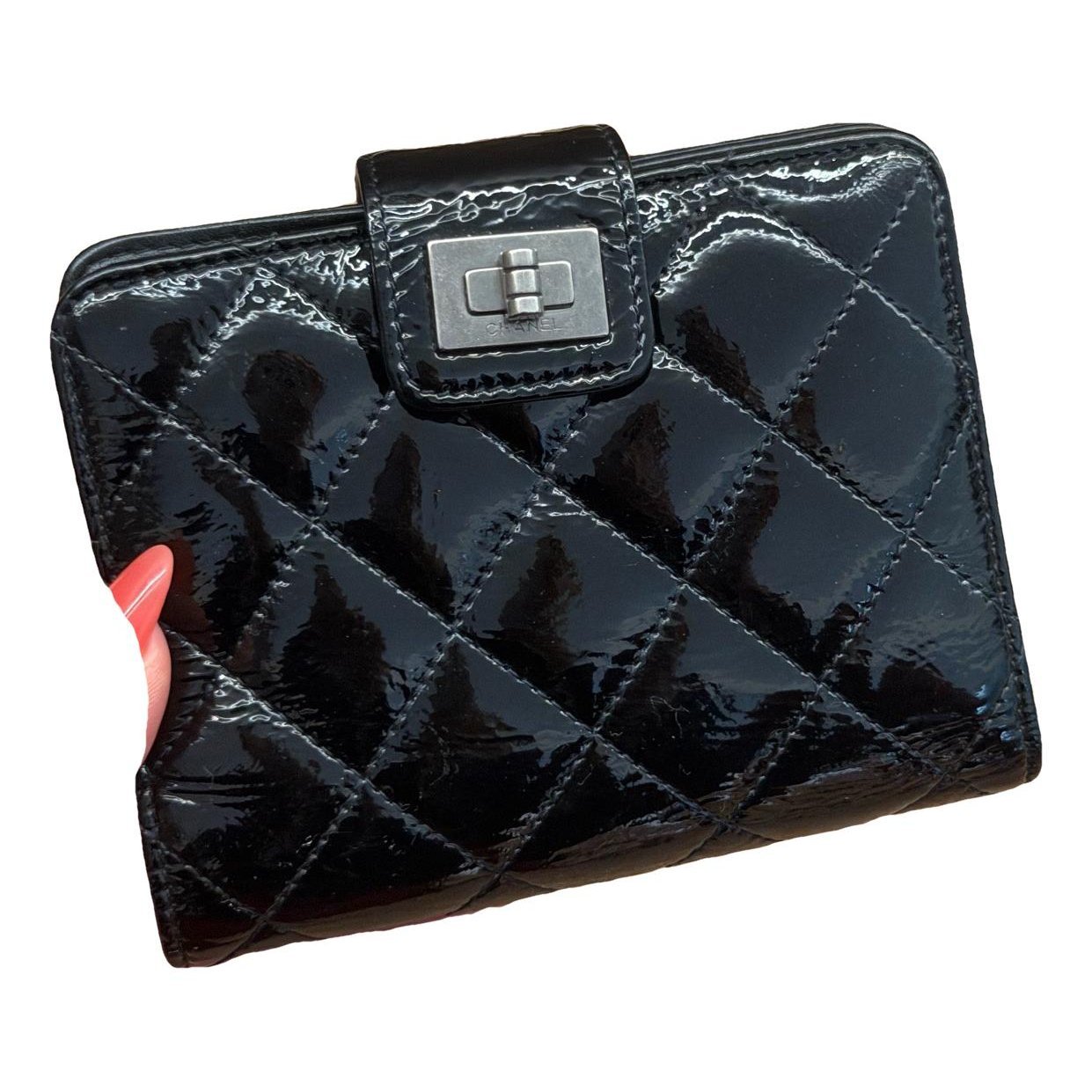 Leather clutch bag