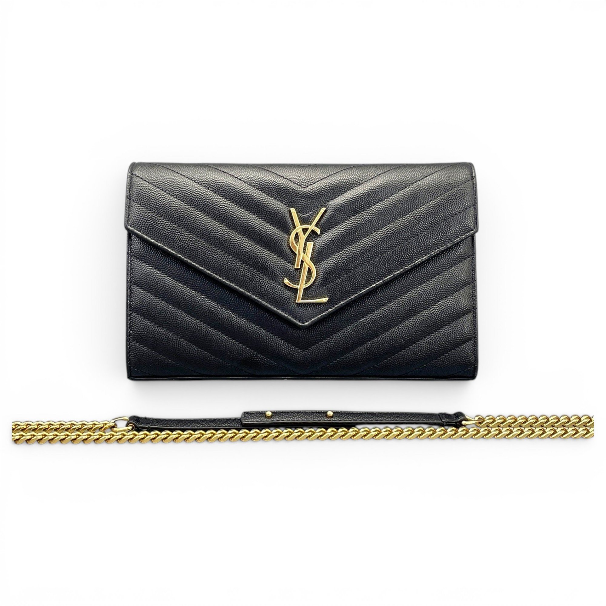 Leather clutch bag