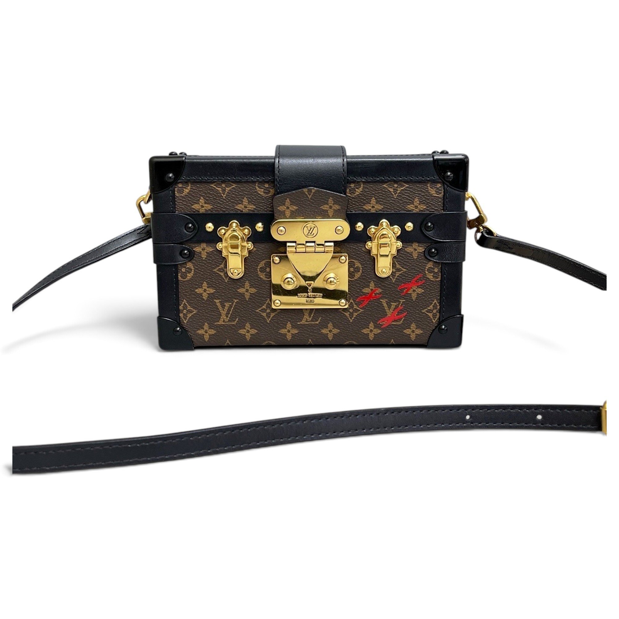 Petite Malle leather handbag