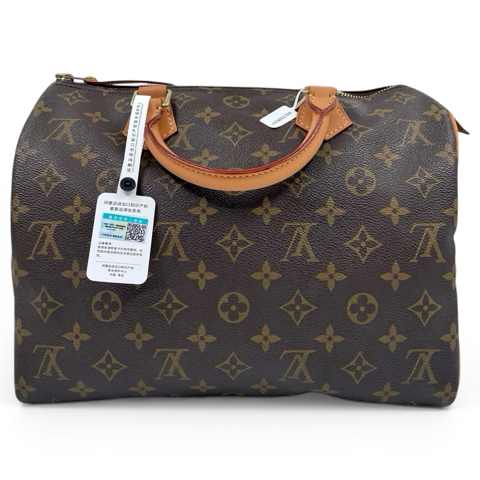 Speedy leather handbag