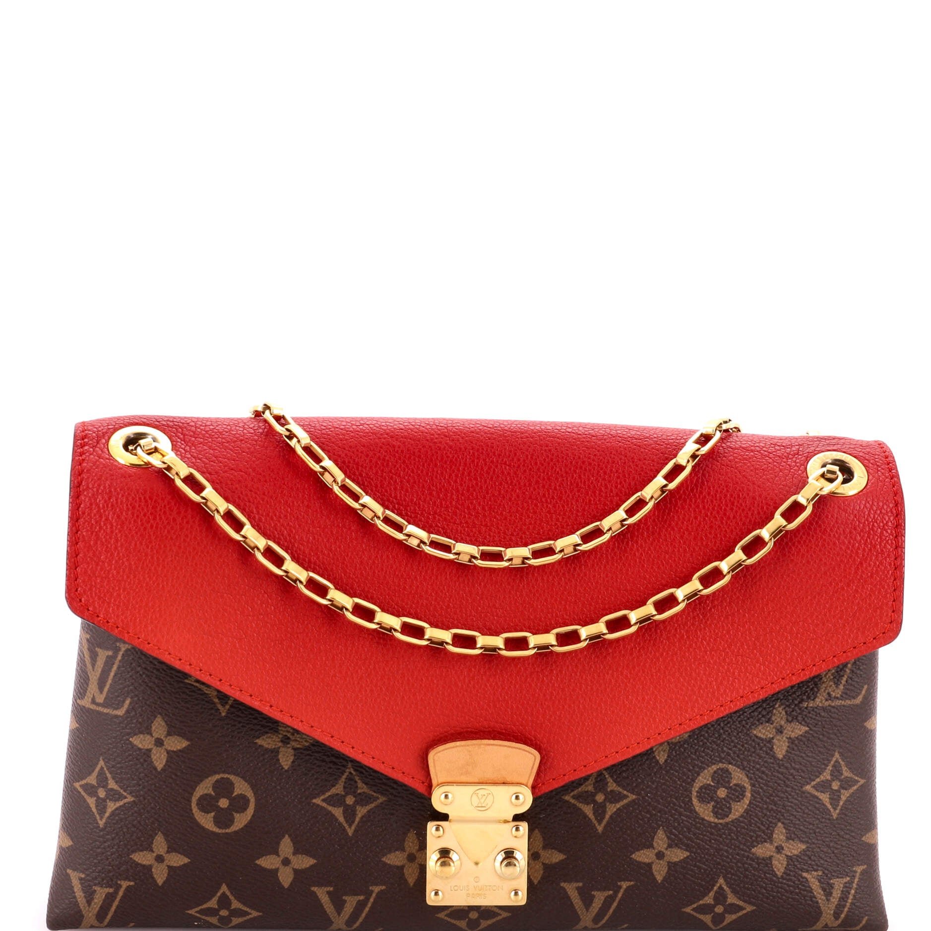 Pallas Chain Shoulder Bag Monogram Canvas and Calfskin
