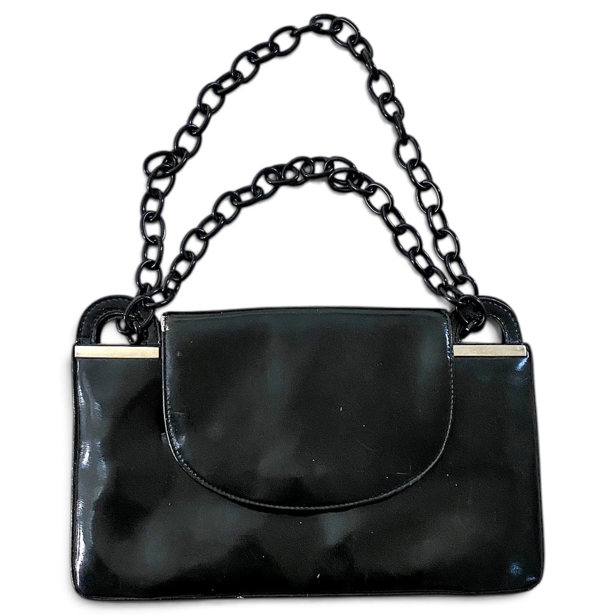 Patent leather handbag