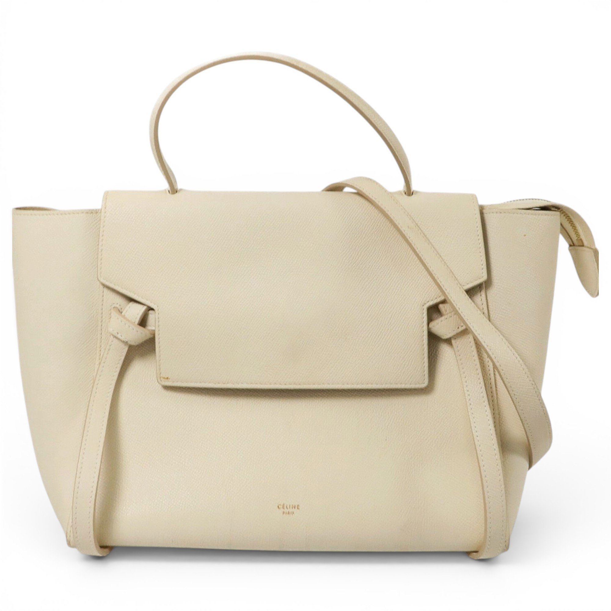 Belt leather handbag